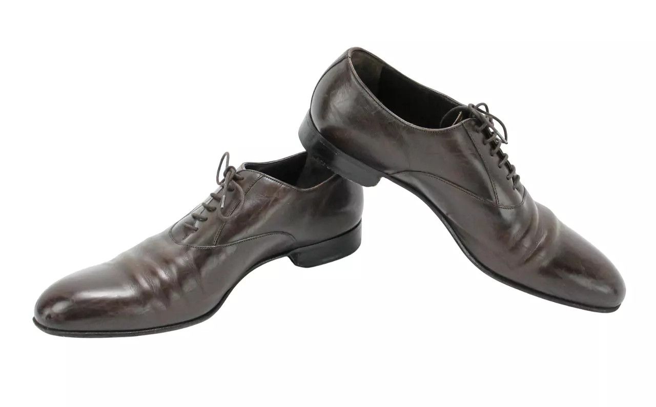 Giorgio Armani GIORGIO ARMANI Shoes Men's EU 42 Rigid Leather Almond Toe Size US 9 / EU 42 - 2 Thumbnail