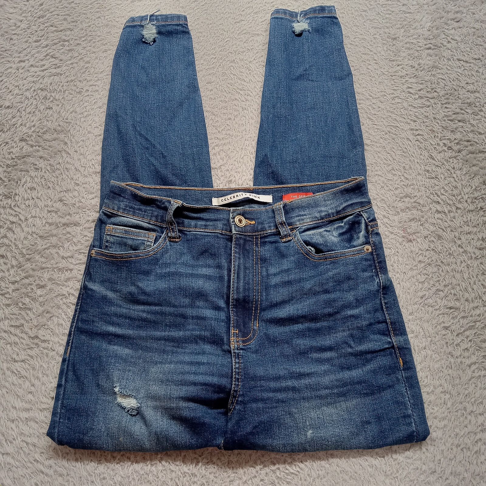 & Other Stories Celebrity Pink The Deb Jeans (28 X 27) Women's Blue Mid Rise Size 28" / US 6 / IT 42 - 4 Thumbnail