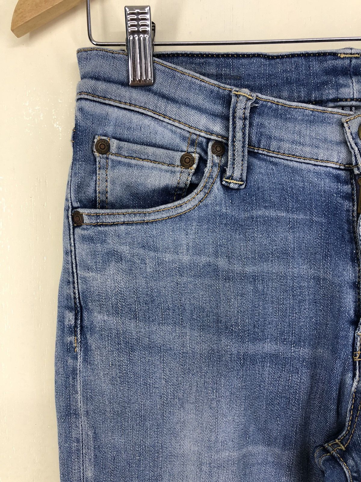 Big John Big John Distressed Skinny Faded Blue Jeans Size US 28 / EU 44 - 7 Thumbnail
