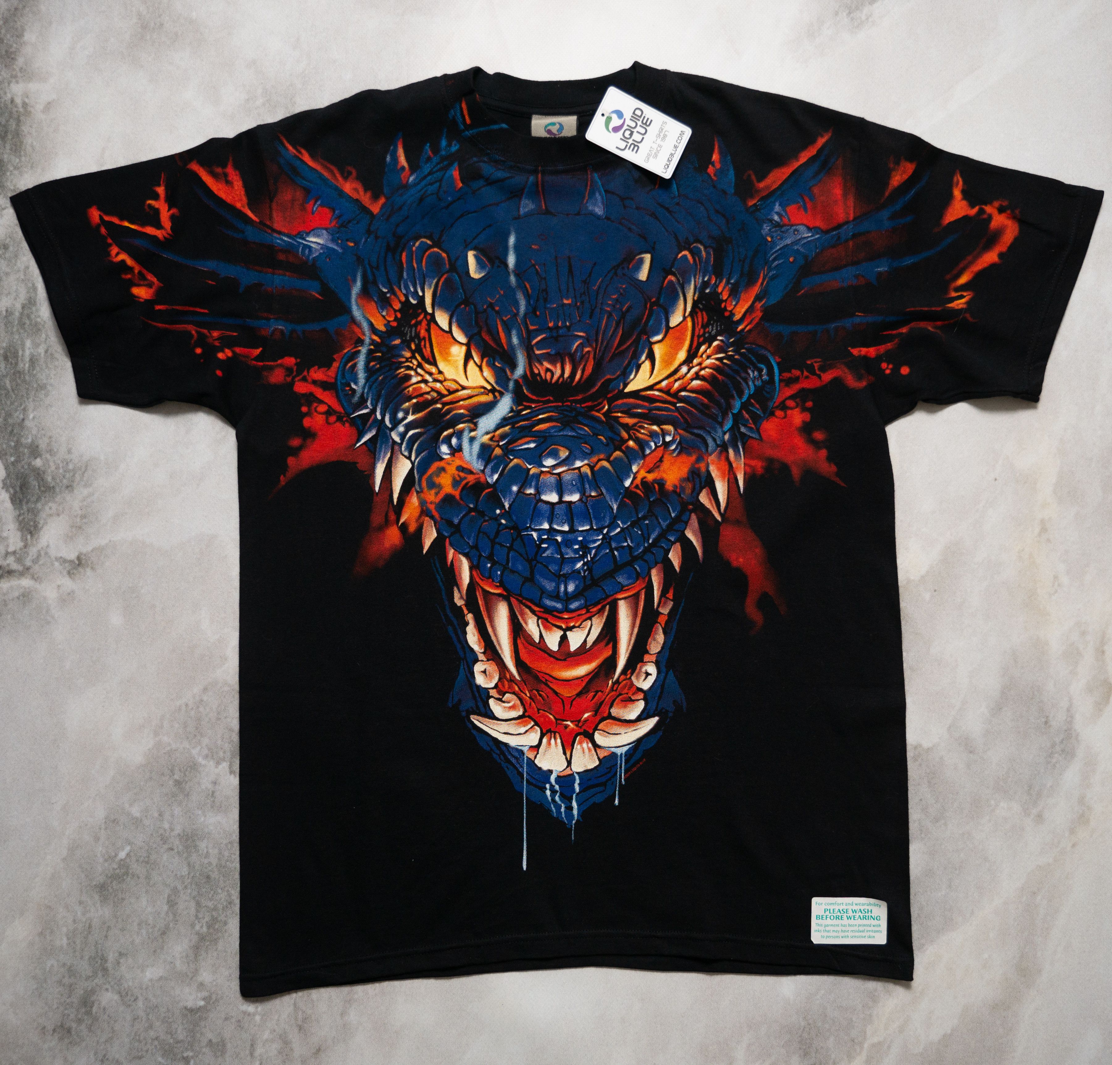 Liquid Blue × Vintage Vintage Liquid Blue Dragon T-Shirt Deadstock New L Size US L / EU 52-54 / 3 - 1 Thumbnail