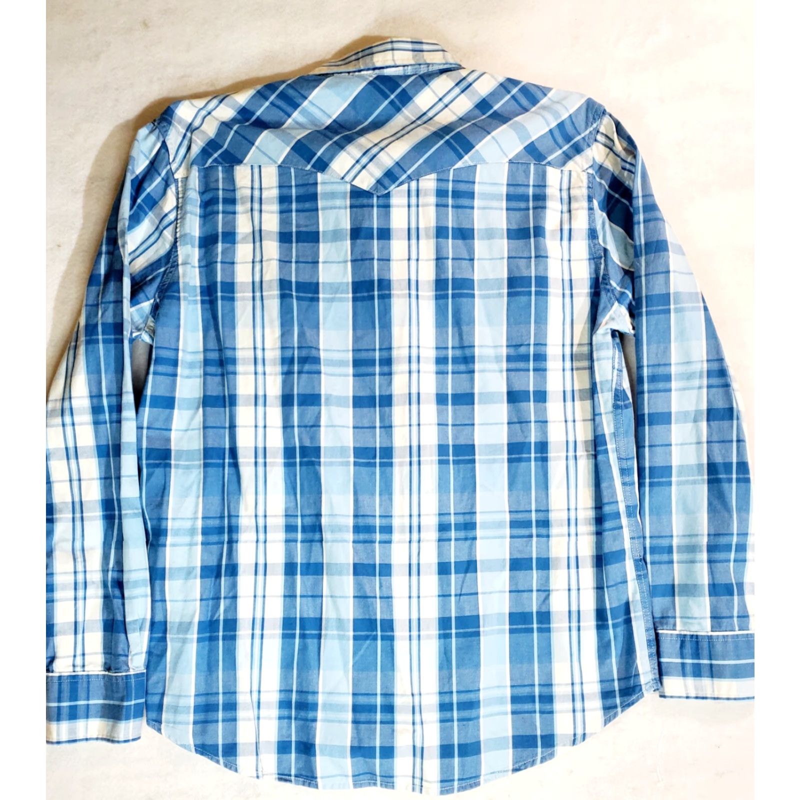 Levi's VINTAGE Levi's Signature Western Style Shirt Mens XL Blue Pearl Snap Cowboy Rodeo Shirt Size US XL / EU 56 / 4 - 6 Thumbnail