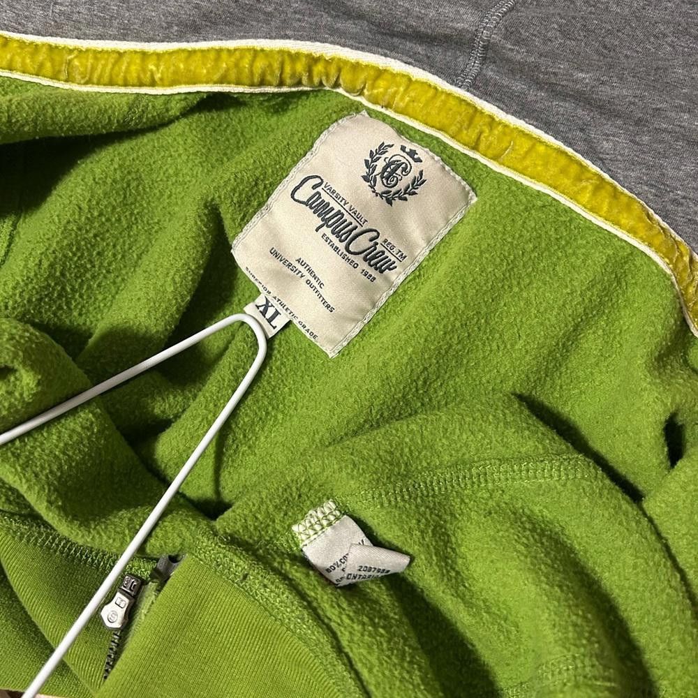 Designer Campus crew Notre Dame Fighting Irish Green Zip-Up Hoodie Size XL / US 12-14 / IT 48-50 - 6 Thumbnail