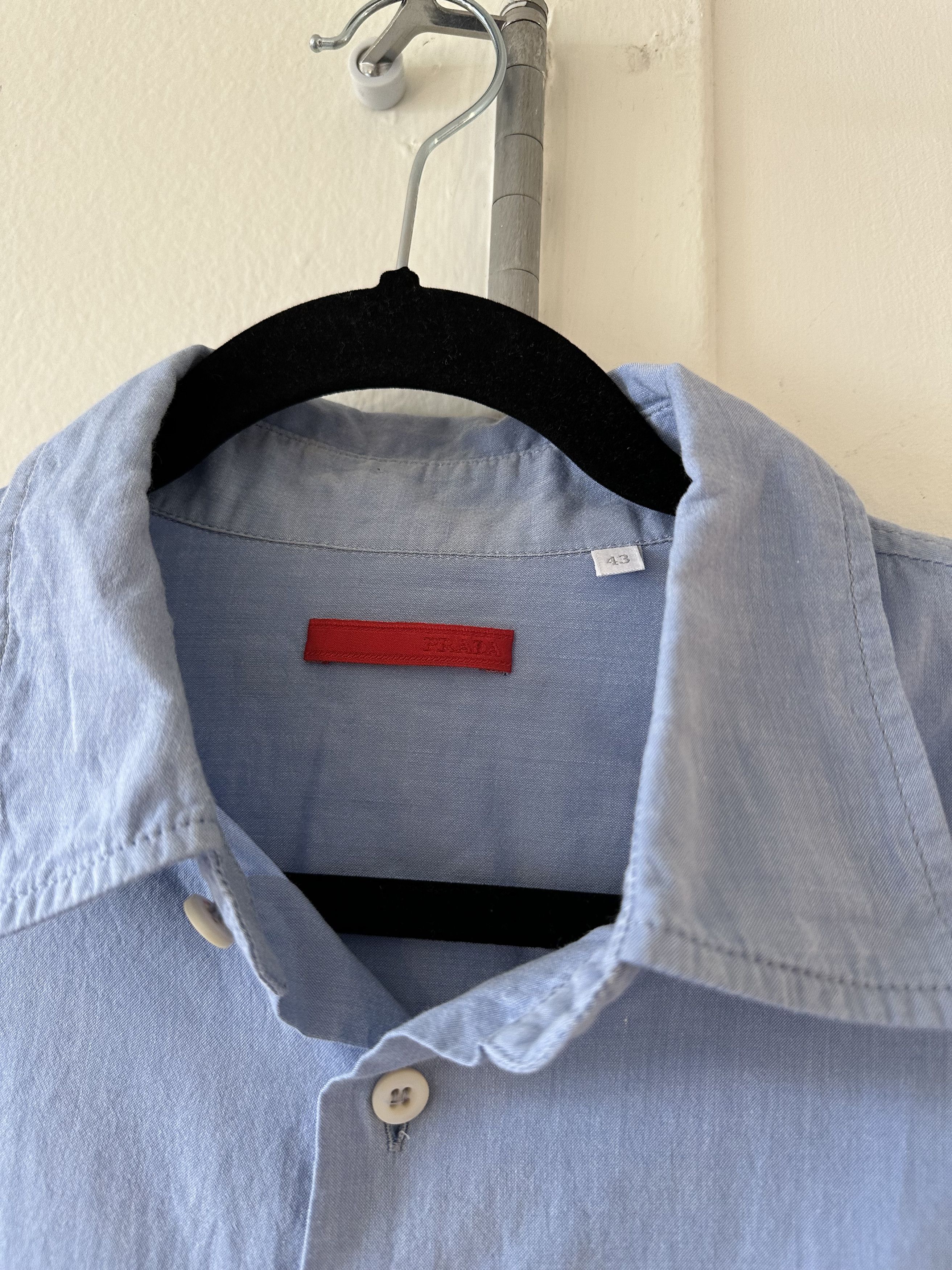 Prada Prada Short Sleeve Button Up Shirt Size US M / EU 48-50 / 2 - 2 Thumbnail