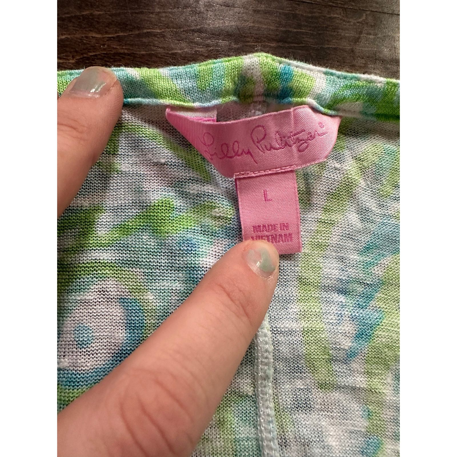 Lilly Pulitzer Lilly Pulitzer Duval Top pool blue size large Size L / US 10 / IT 46 - 3 Thumbnail