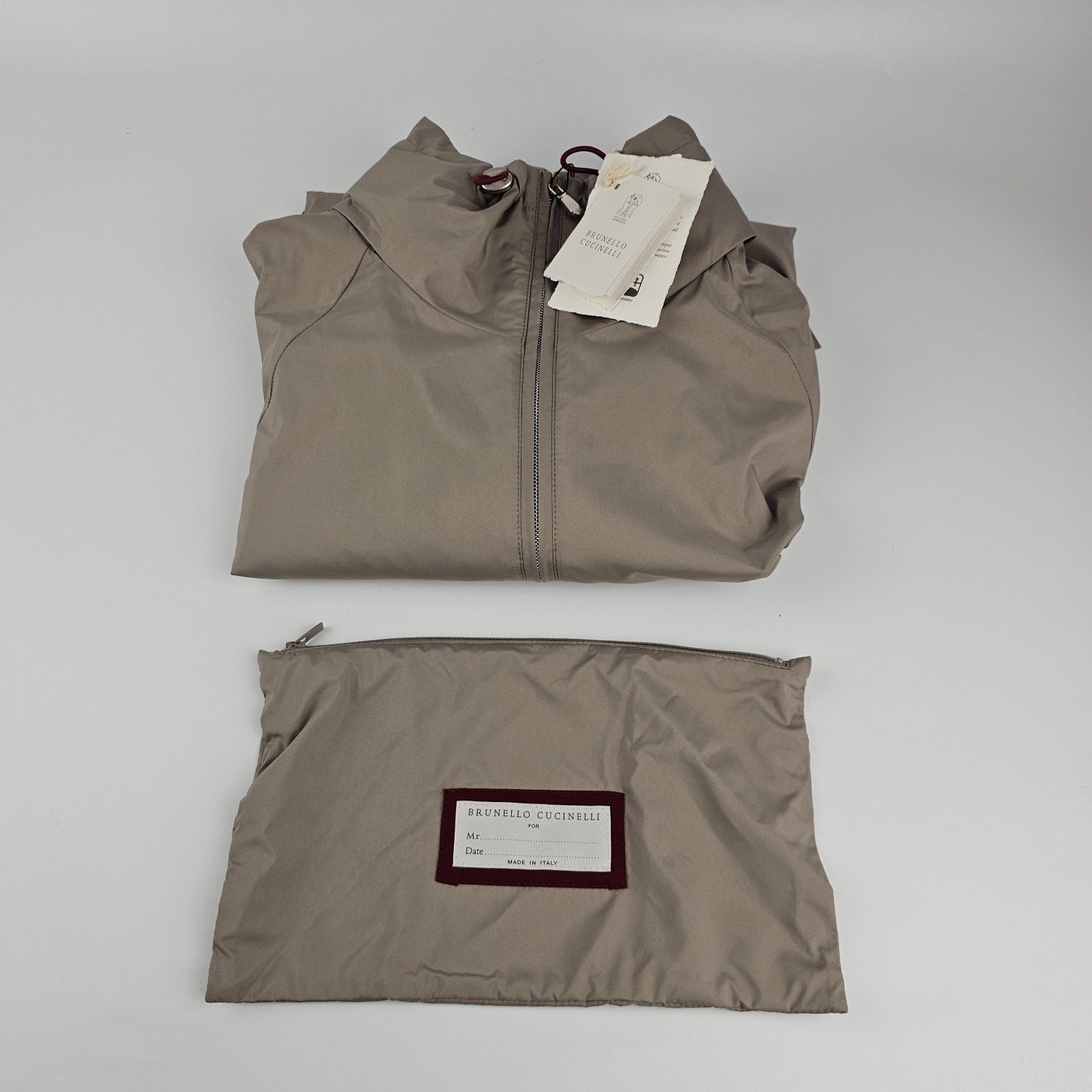 Brunello Cucinelli BRUNELLO CUCINELLI $3350 Gray Fabric Jacket New & Authentic Size US L / EU 52-54 / 3 - 8 Thumbnail