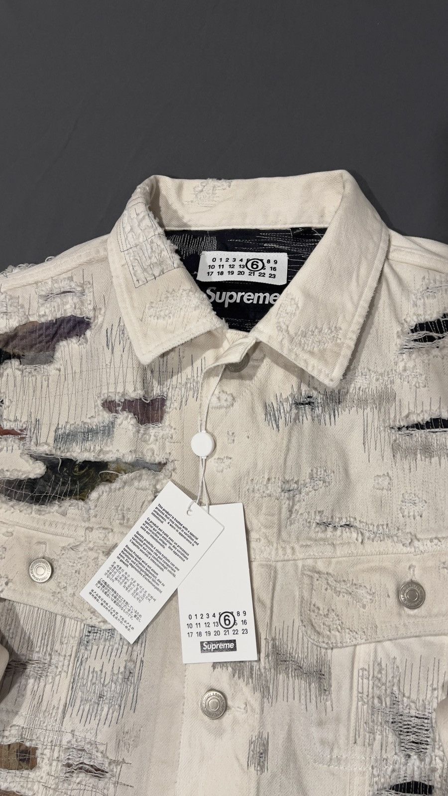 Maison Margiela × Supreme Supreme X MM6 Maison Margiela Denim Trucker Jacket Size US L / EU 52-54 / 3 - 3 Thumbnail
