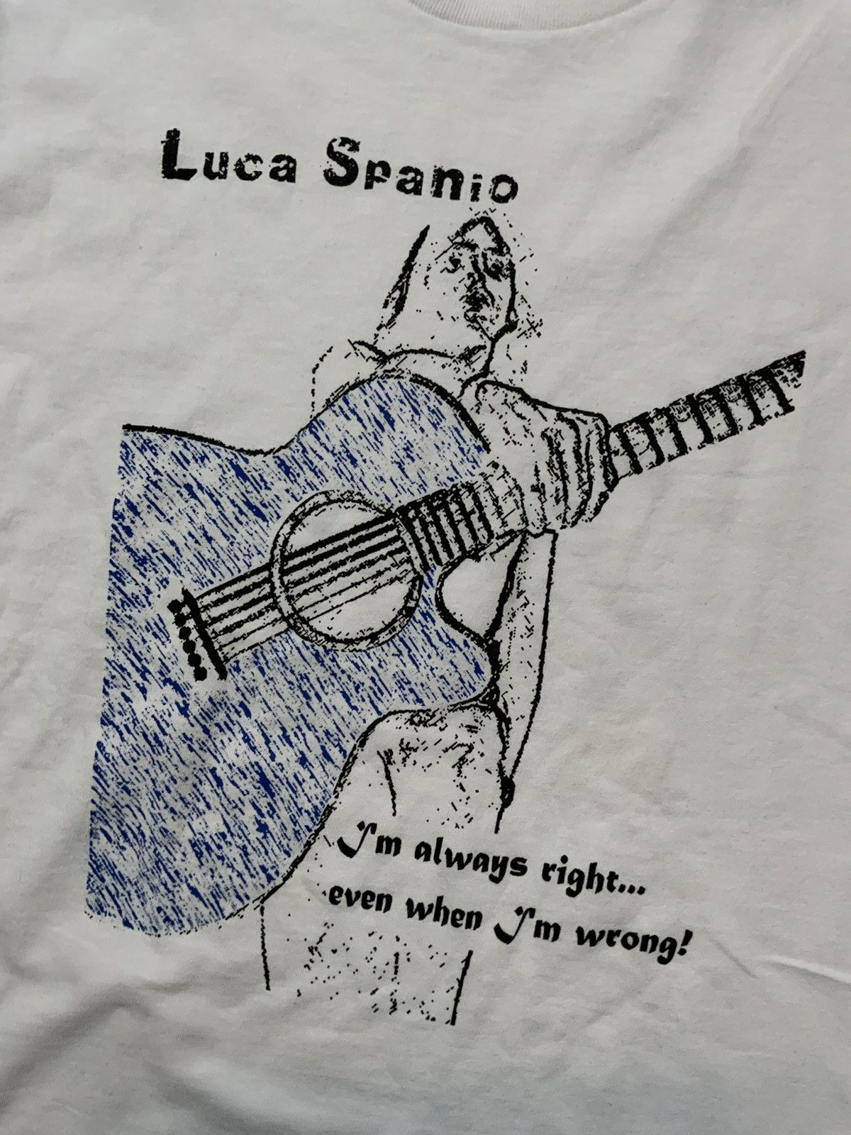 Alstyle × Band Tees Luca Spanio Always Right Even When I’m Wrong Guitar T-Shirt Size US S / EU 44-46 / 1 - 4 Thumbnail