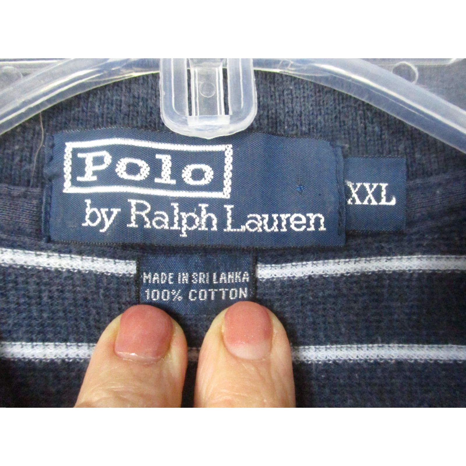 Ralph Lauren Polo Ralph Lauren Shirt 2XL Blue White Stripe Polo Shirt Mens 2XL Blue White Stripe Size US XXL / EU 58 / 5 - 3 Thumbnail