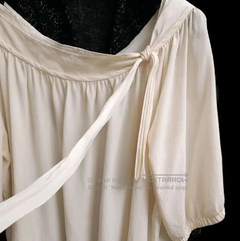 Miu Miu Miu Miu Summer Silk Short Sleeve Blouse . Size M / US 6-8 / IT 42-44 - 3 Thumbnail