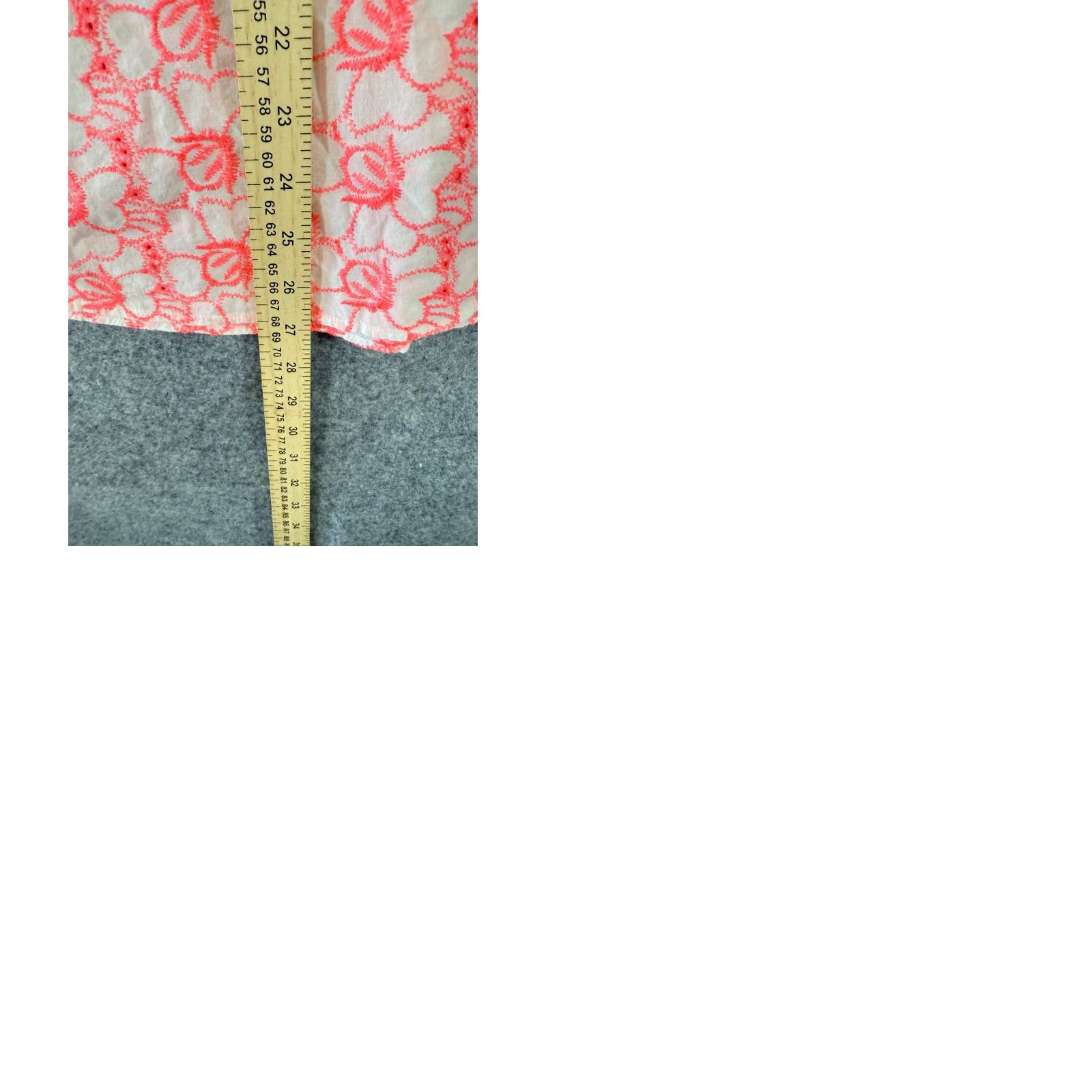 Lands' End Lands' End Shirt Top Womens 18W Hot Pink Floral Embroidered Boho 3/4 Sleeve Collared Shirt Size XXL / US 16-18 / IT 52-54 - 9 Thumbnail