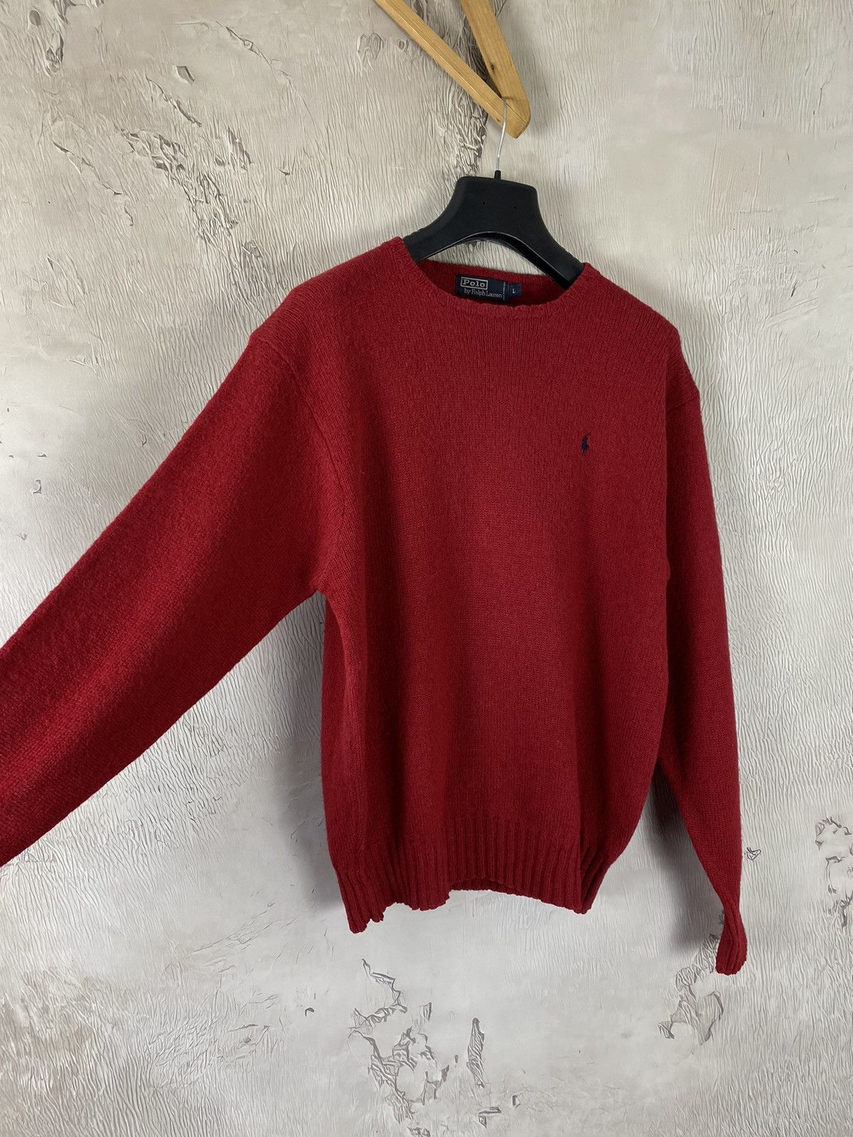Polo Ralph Lauren × Vintage Polo Ralph Lauren Vintage Mini Logo Lambswool sweater Size US L / EU 52-54 / 3 - 8 Thumbnail