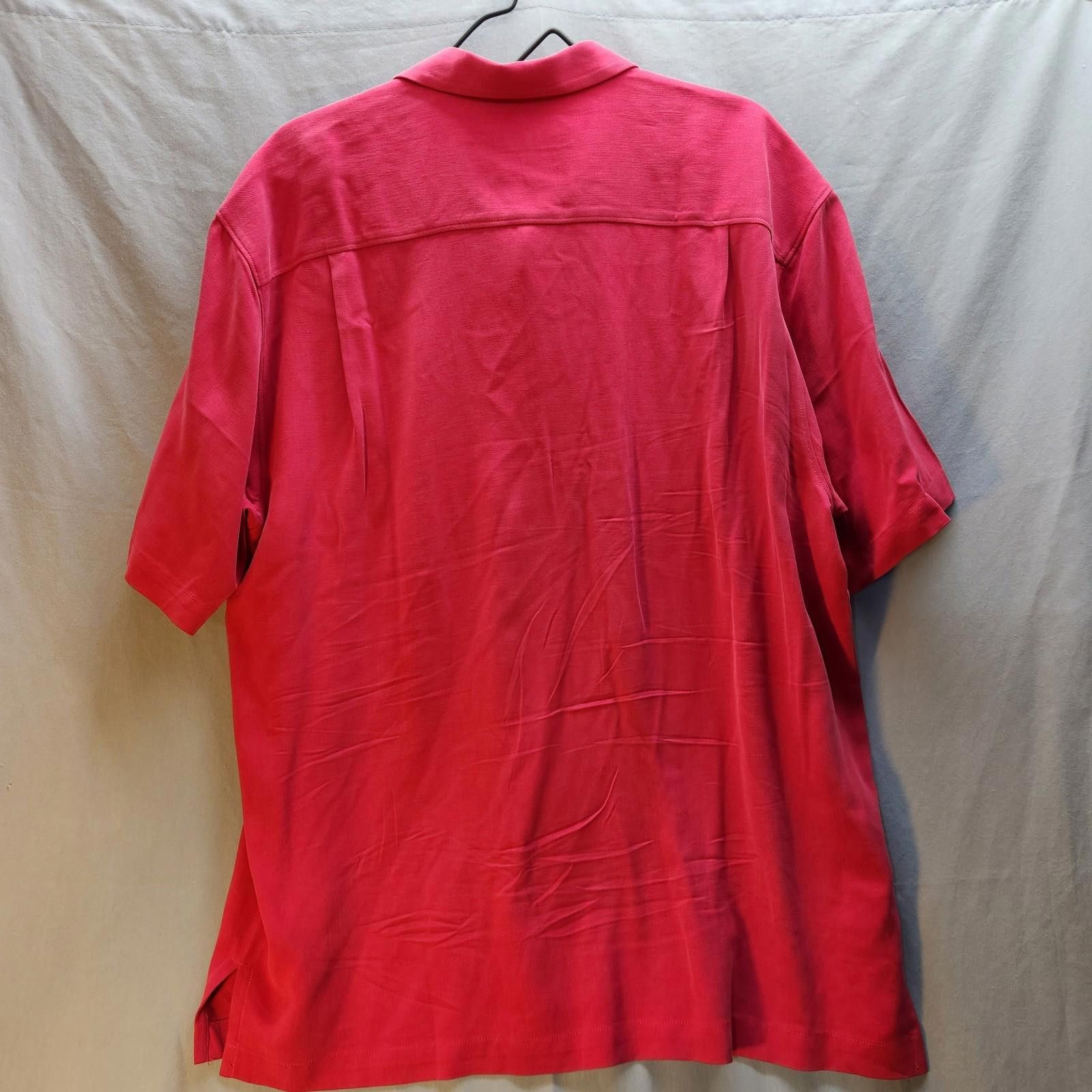 Tommy Bahama Tommy Bahama Pink Silk Shirt Men's Resort Camp Size L Size US L / EU 52-54 / 3 - 4 Thumbnail