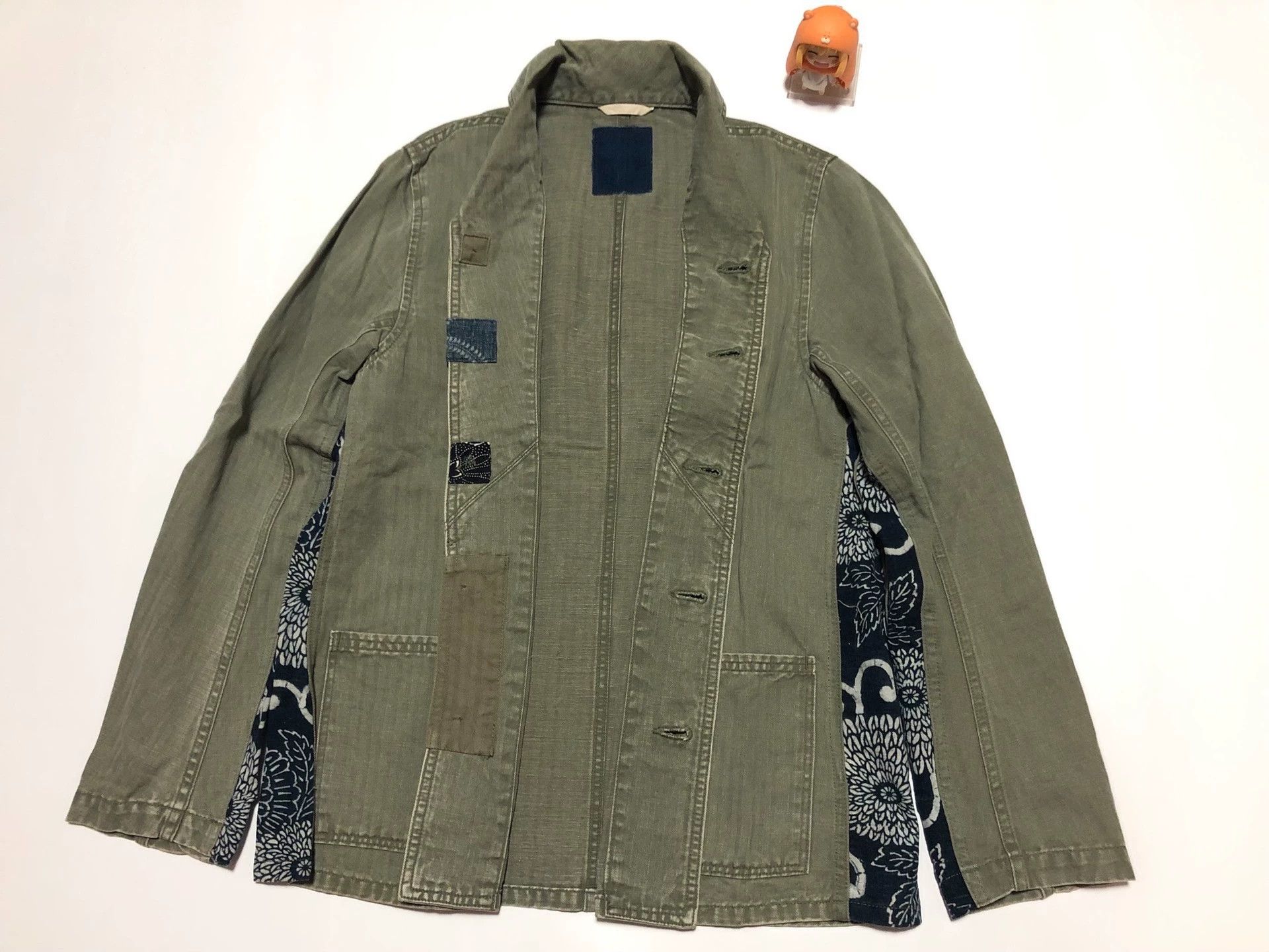 Visvim Visvim Hankyu Limited cashew flower antique cloth road jacket Size US S / EU 44-46 / 1 - 1 Thumbnail