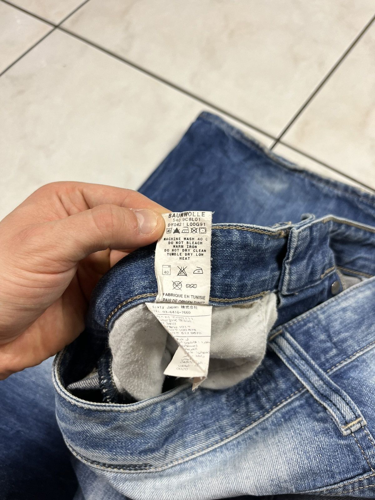 Energie × Vintage Vintage Energie distressed marrey jeans denim with keychain Size US 36 / EU 52 - 22 Thumbnail