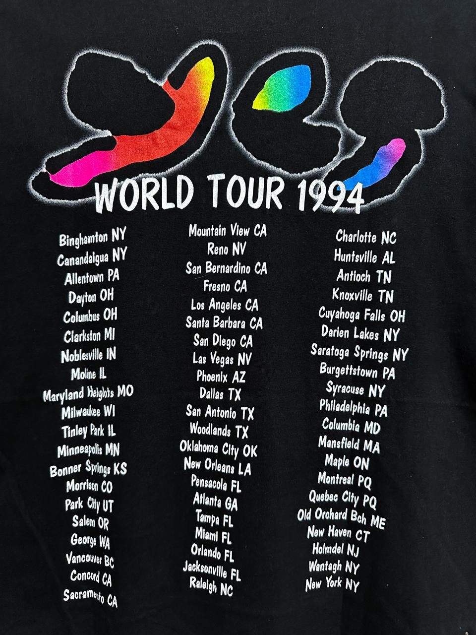 Band Tees × Vintage Vintage 90s YES Talk Tour 1994 Band Tshirt Size US L / EU 52-54 / 3 - 4 Thumbnail