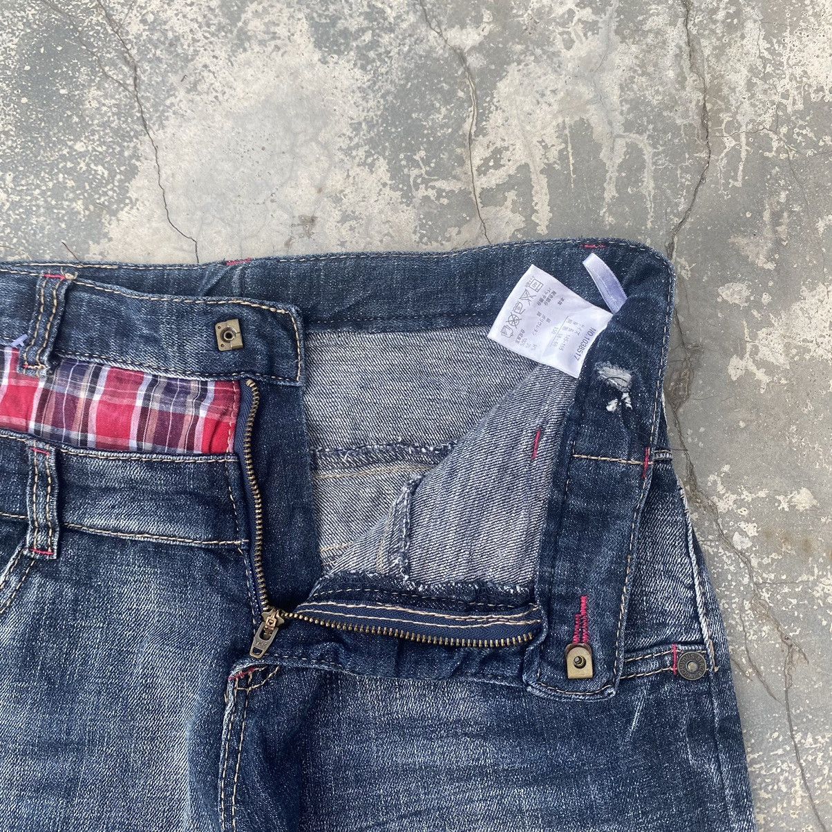 If Six Was Nine × Japanese Brand DIRTY WOLF Double Waist Jeans Size US 27 - 6 Thumbnail