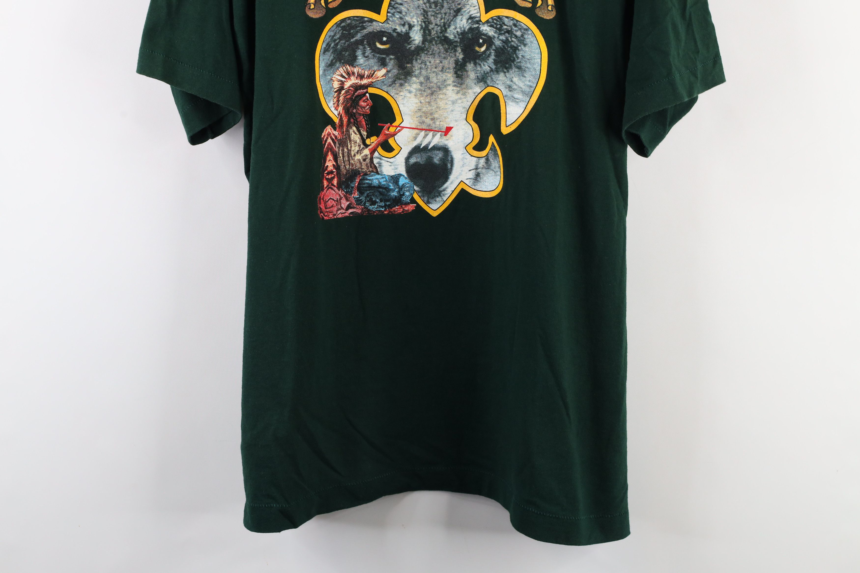 Vintage Vintage 90s Boy Scouts of America Camp Frontier T-Shirt Size US XL / EU 56 / 4 - 3 Thumbnail