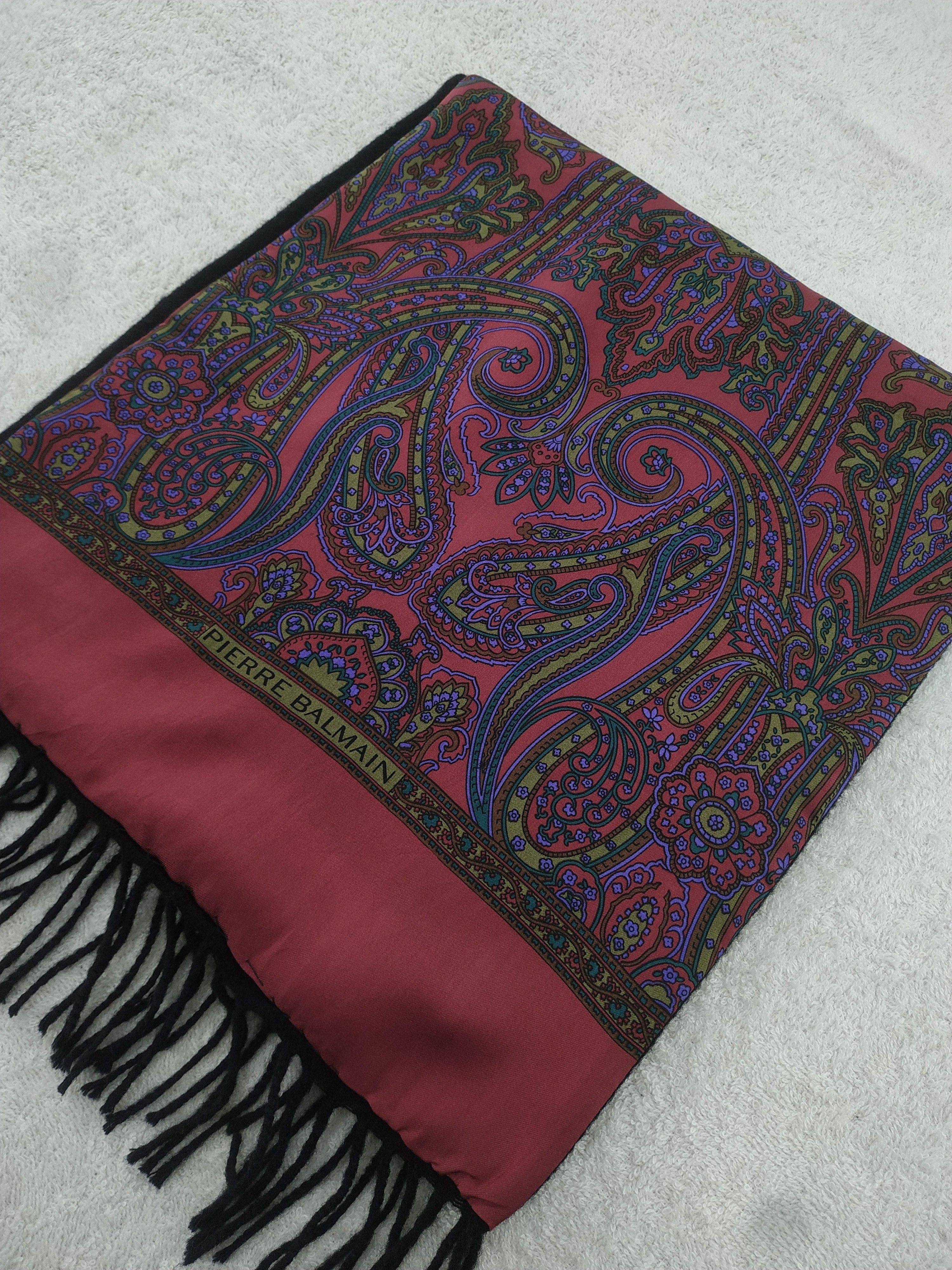 Vintage Pierre Balmain Scarf / Muffler / Neckwear - WW922 Size ONE SIZE - 3 Thumbnail