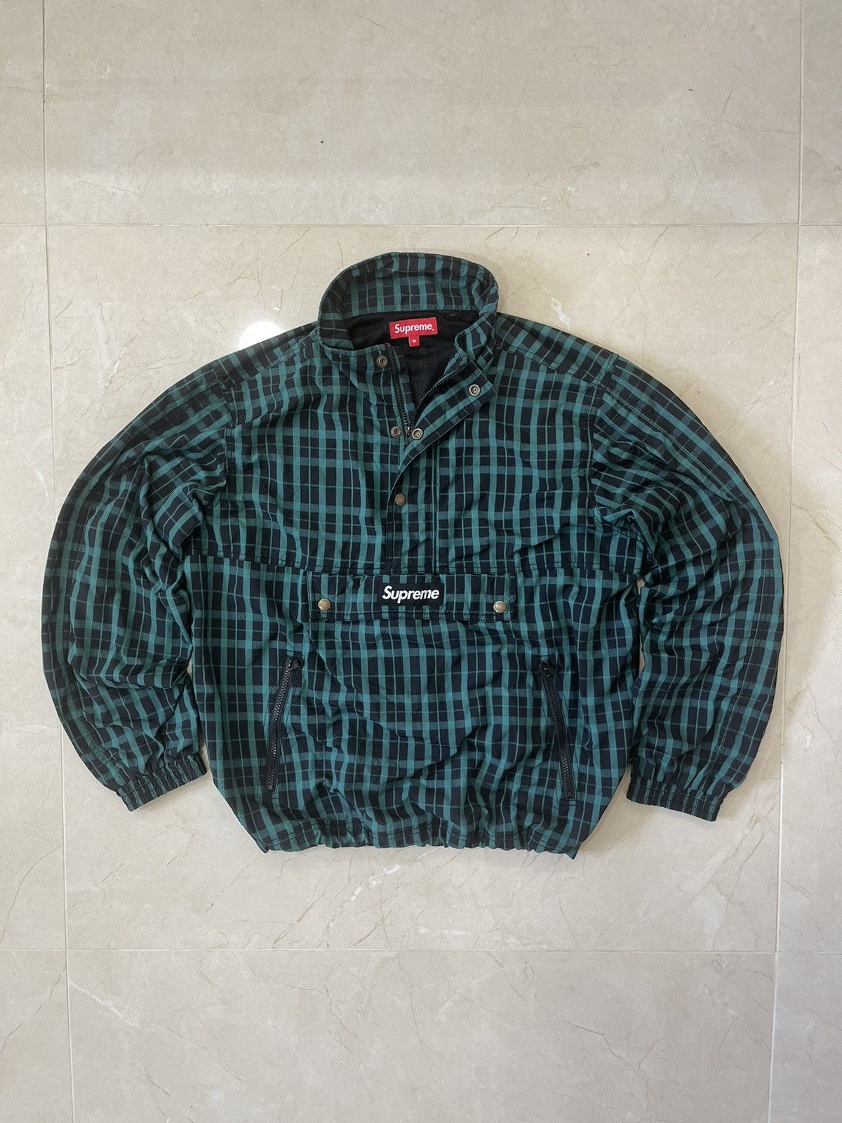 Supreme Supreme Satin Piping Pullover Green | Grailed
