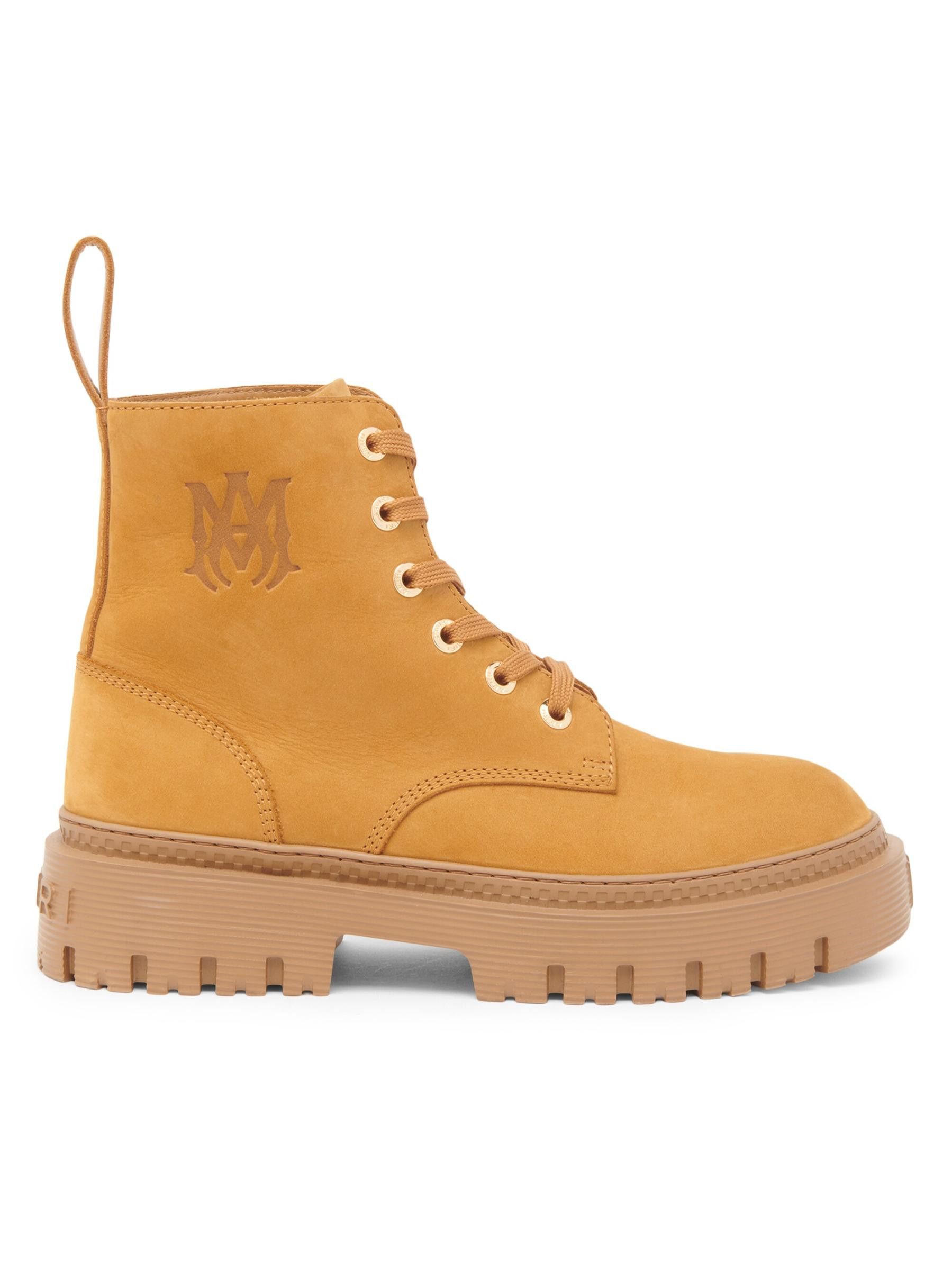 Amiri os11x0725 Ma Jumbo Leather Boots in Wheat Size US 8 / EU 41 - 1 Thumbnail