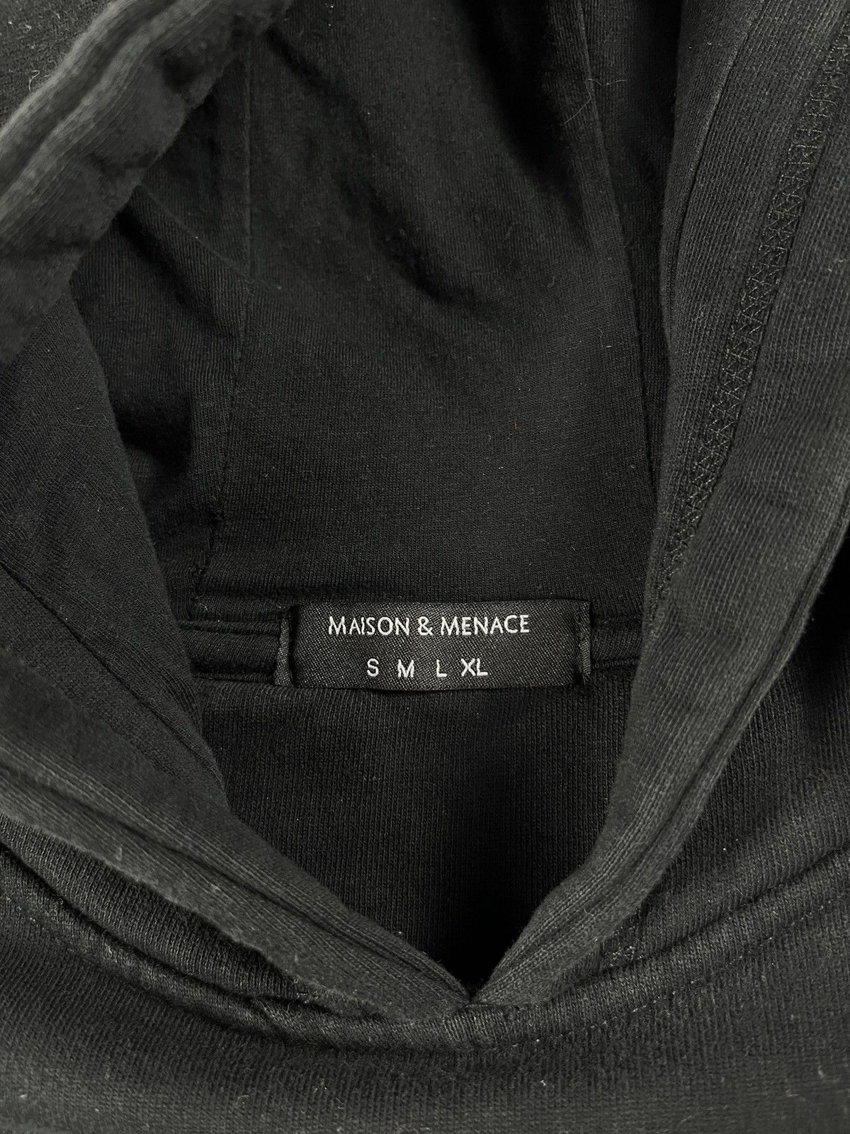 Menace Maison + Menace black hoodie Size US S / EU 44-46 / 1 - 3 Thumbnail