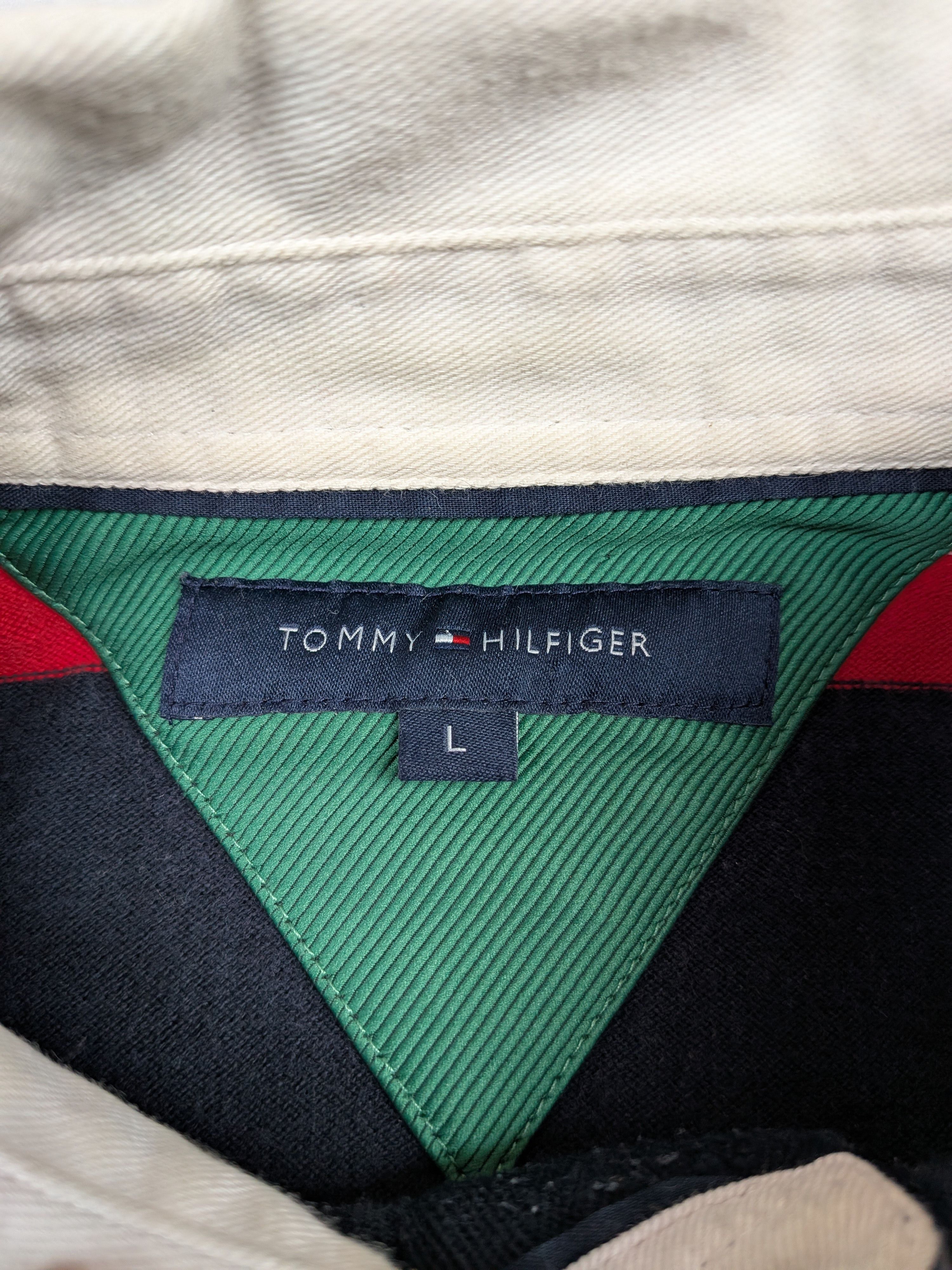 Tommy Hilfiger Tommy Hilfiger Vintage 2007 Rugby Shirt Striped Size L/XL Size US L / EU 52-54 / 3 - 9 Thumbnail
