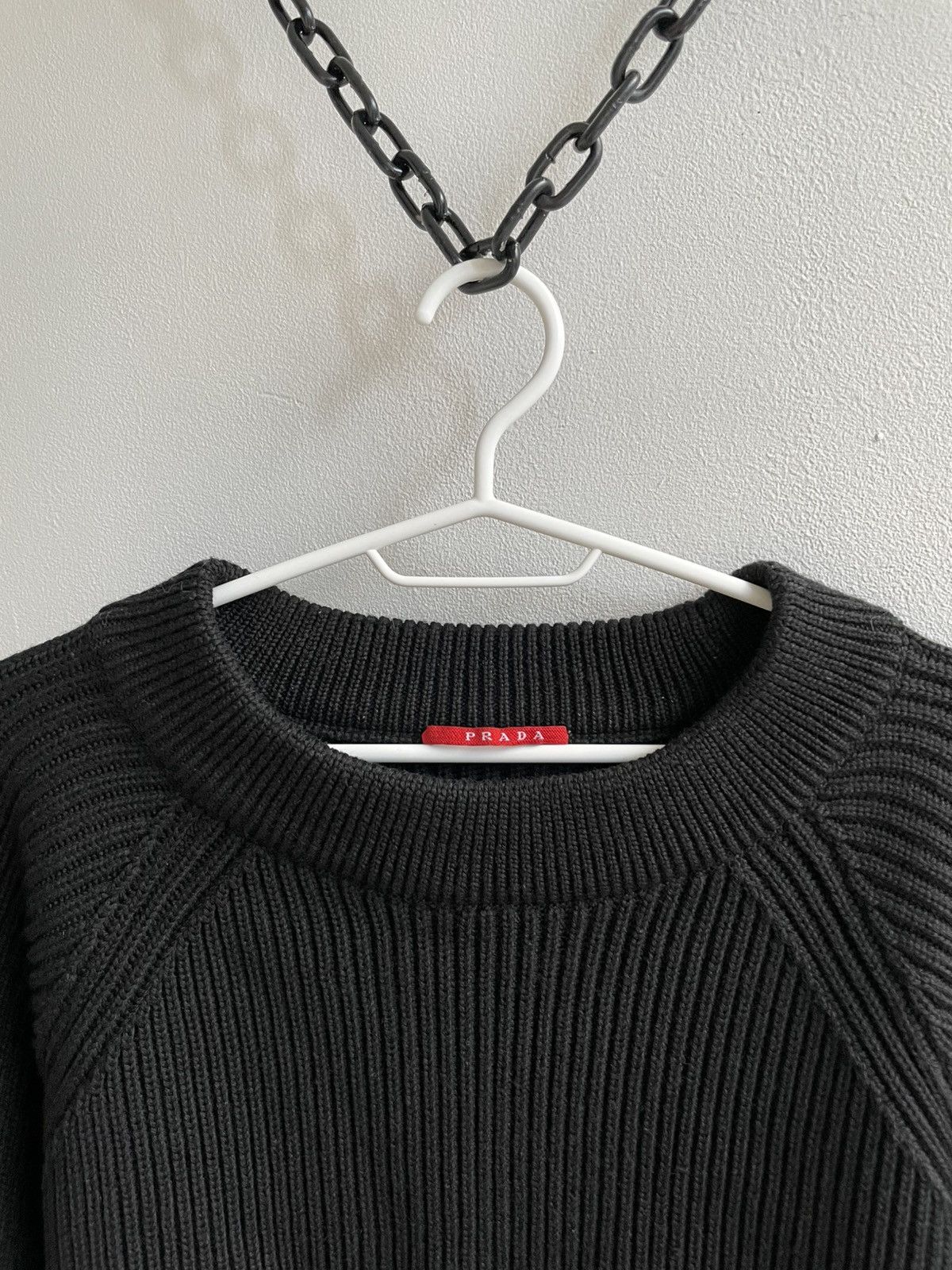 Prada Prada Knit Wool Heavy Sweater Sweatshirt Decorative Pockets Size M / US 6-8 / IT 42-44 - 3 Thumbnail