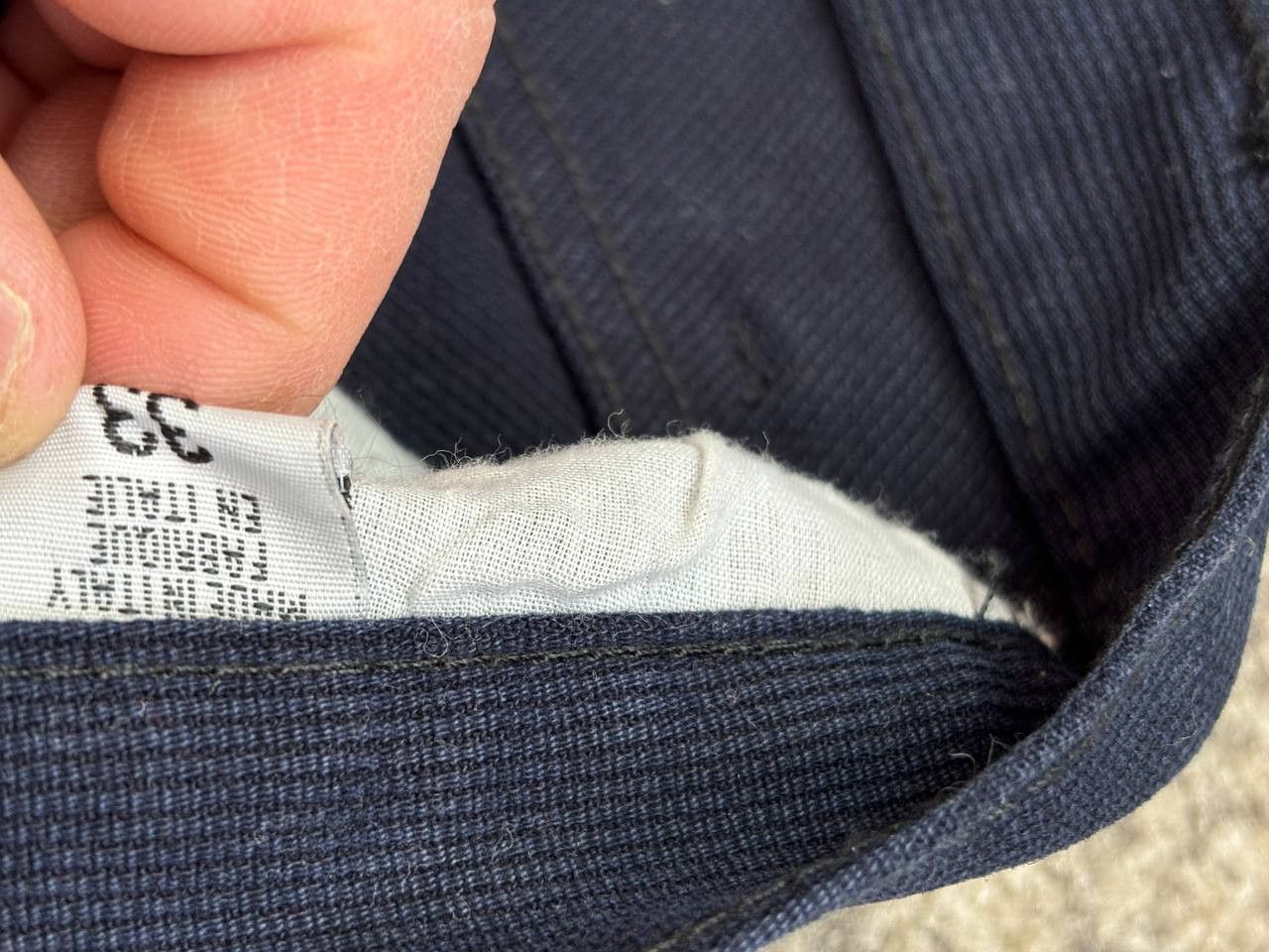 Levi's Rare Levi's 501 W33 Made in Italy Textured Navy Size US 33 - 7 Thumbnail