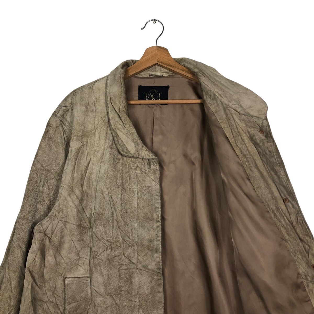 Japanese Brand × Vintage 📌Vintage Biker Genuine Leather Tact Button Issey Miyake Size US M / EU 48-50 / 2 - 13 Thumbnail