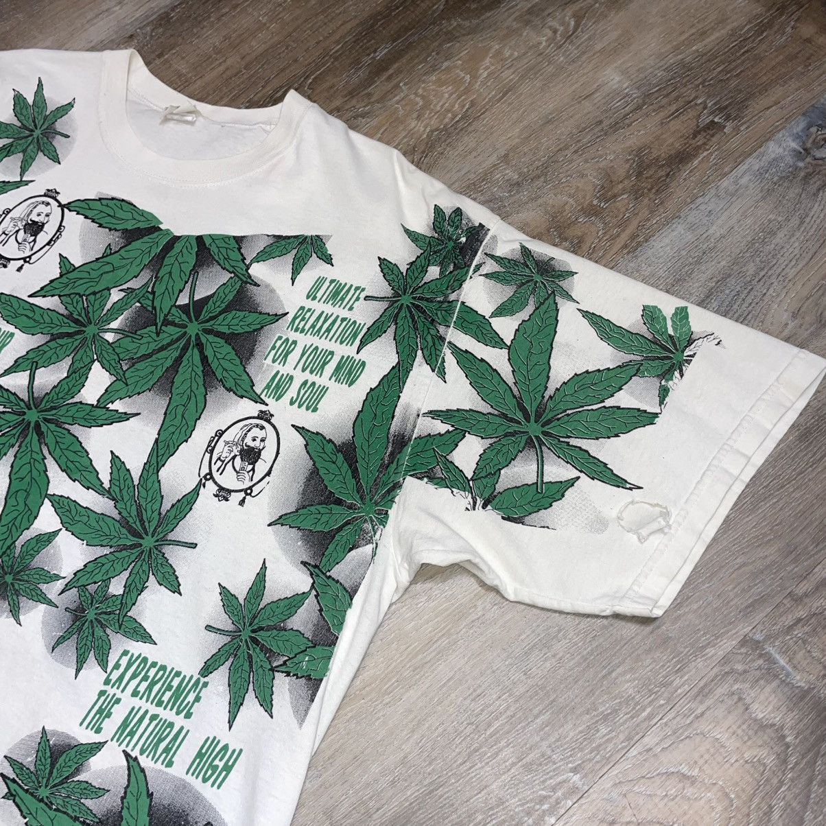 Vintage 90s Zig Zag Weed Vintage All Over Print Tee Shirt Mens XL Size US XL / EU 56 / 4 - 4 Thumbnail