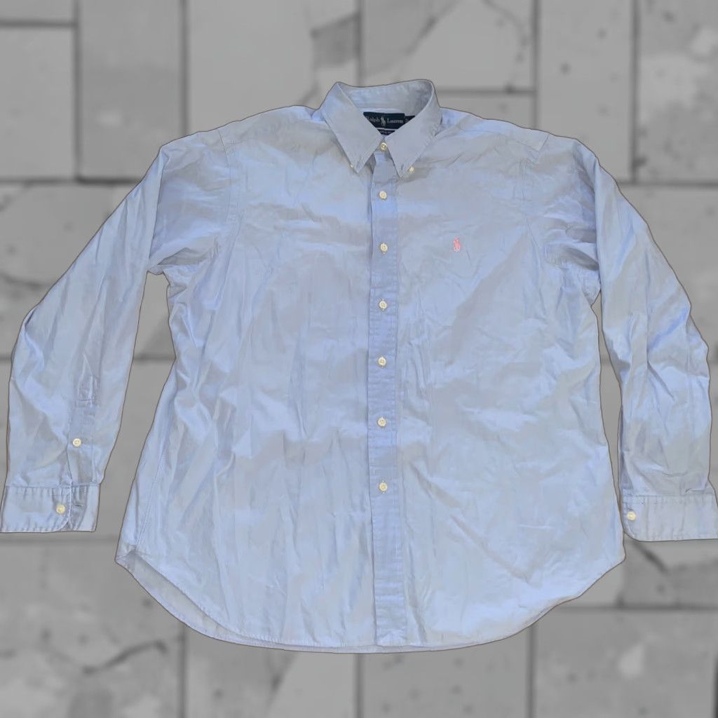 Ralph Lauren Ralph Lauren Button-Down Shirt XL Men Classic Fit Blue Long Sleeve Size XL Size US XL / EU 56 / 4 - 1 Thumbnail
