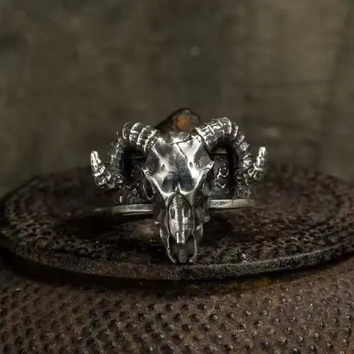 Jewelry Hamasaki x Keito GOAT Skull Adjustable Ring Size ONE SIZE - 3 Thumbnail