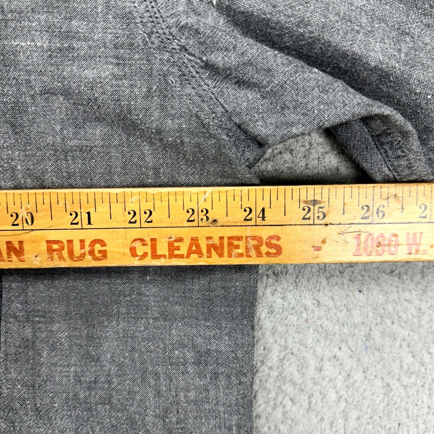 Harley Davidson Harley-Davidson Shirt XL Grey Button-Up Long Sleeve Chambray Flap Pockets Button-Up Mens Shirt Size US XL / EU 56 / 4 - 7 Thumbnail