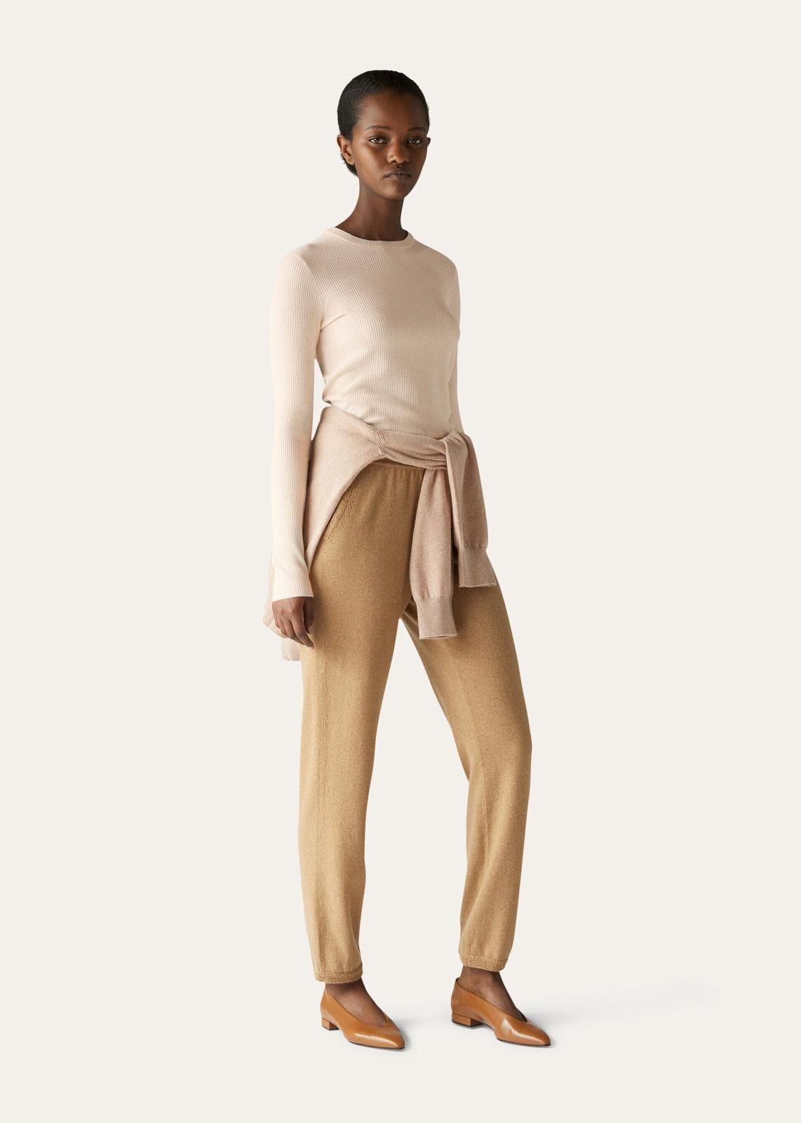 Loro Piana o1srvl11e0824 Taupo Crewneck Sweater in Light Pink Size XL / US 12-14 / IT 48-50 - 7 Thumbnail