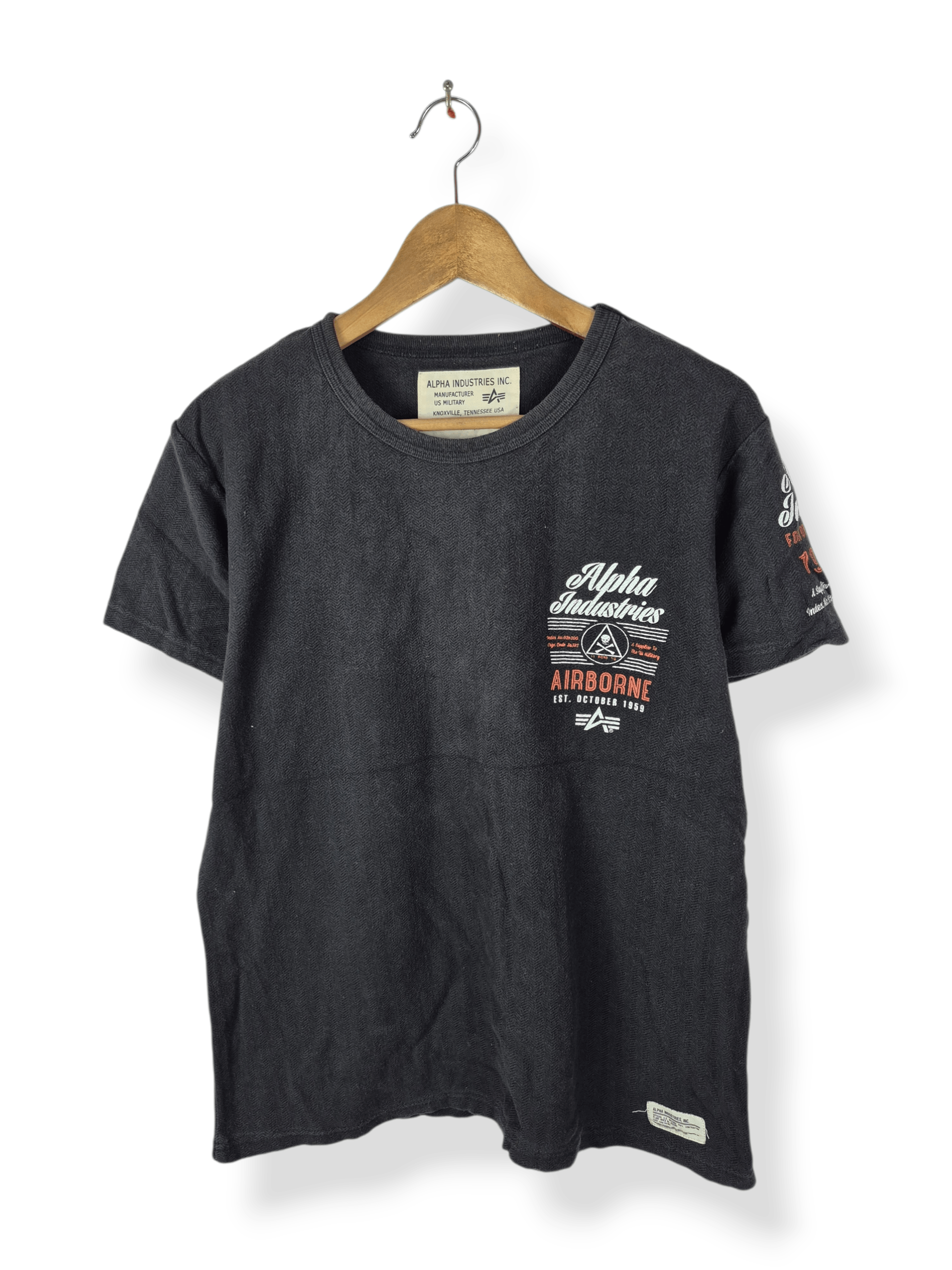 Alpha Industries 🔥 Alpha Industries Airborne US Military Flight Apparel Tee Size US M / EU 48-50 / 2 - 2 Thumbnail