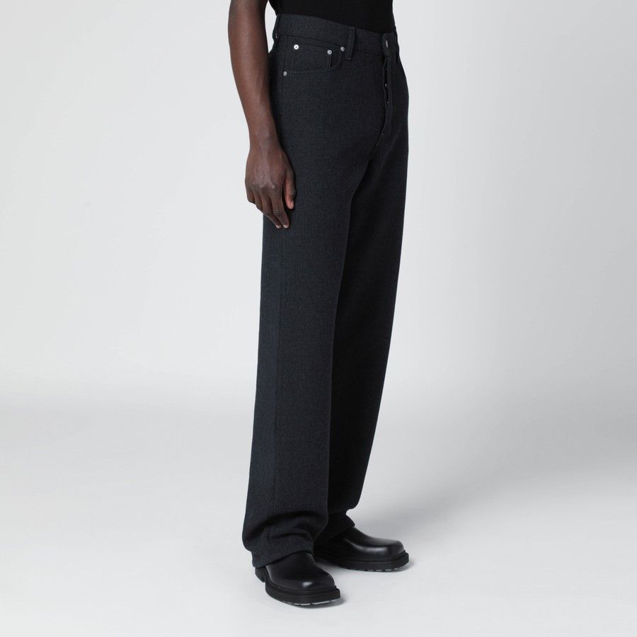 Dries Van Noten o1d2blof0226 Straight Leg Jeans in Dark Grey Size US 32 / EU 48 - 3 Thumbnail