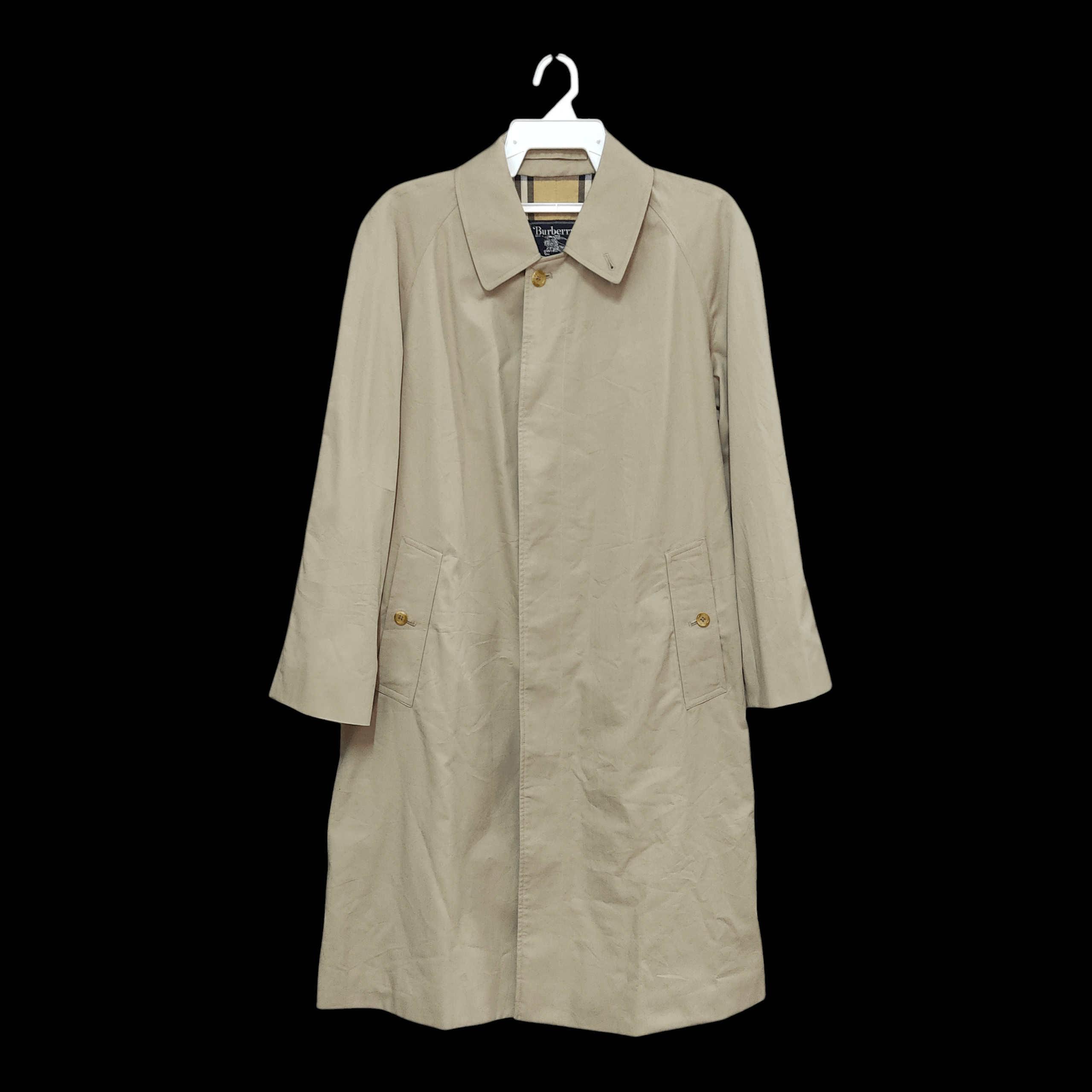 Burberry Vintage Classic Burberrys' Nova Check Lining Trench Coat Size US M / EU 48-50 / 2 - 2 Thumbnail