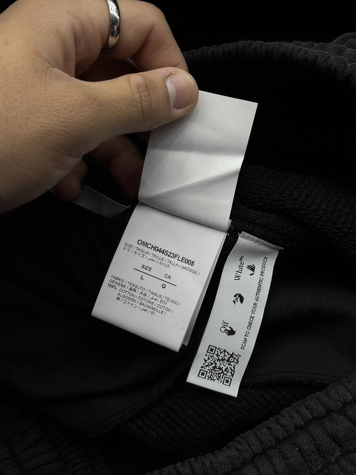 Off-White OFF-WHITE Wave Off Skate Sweatpants Black Size US 34 / EU 50 - 8 Thumbnail