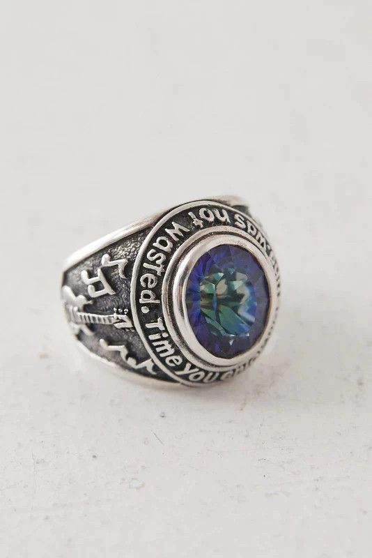 Vintage Silver signet ring US 9.5 Size ONE SIZE - 2 Thumbnail