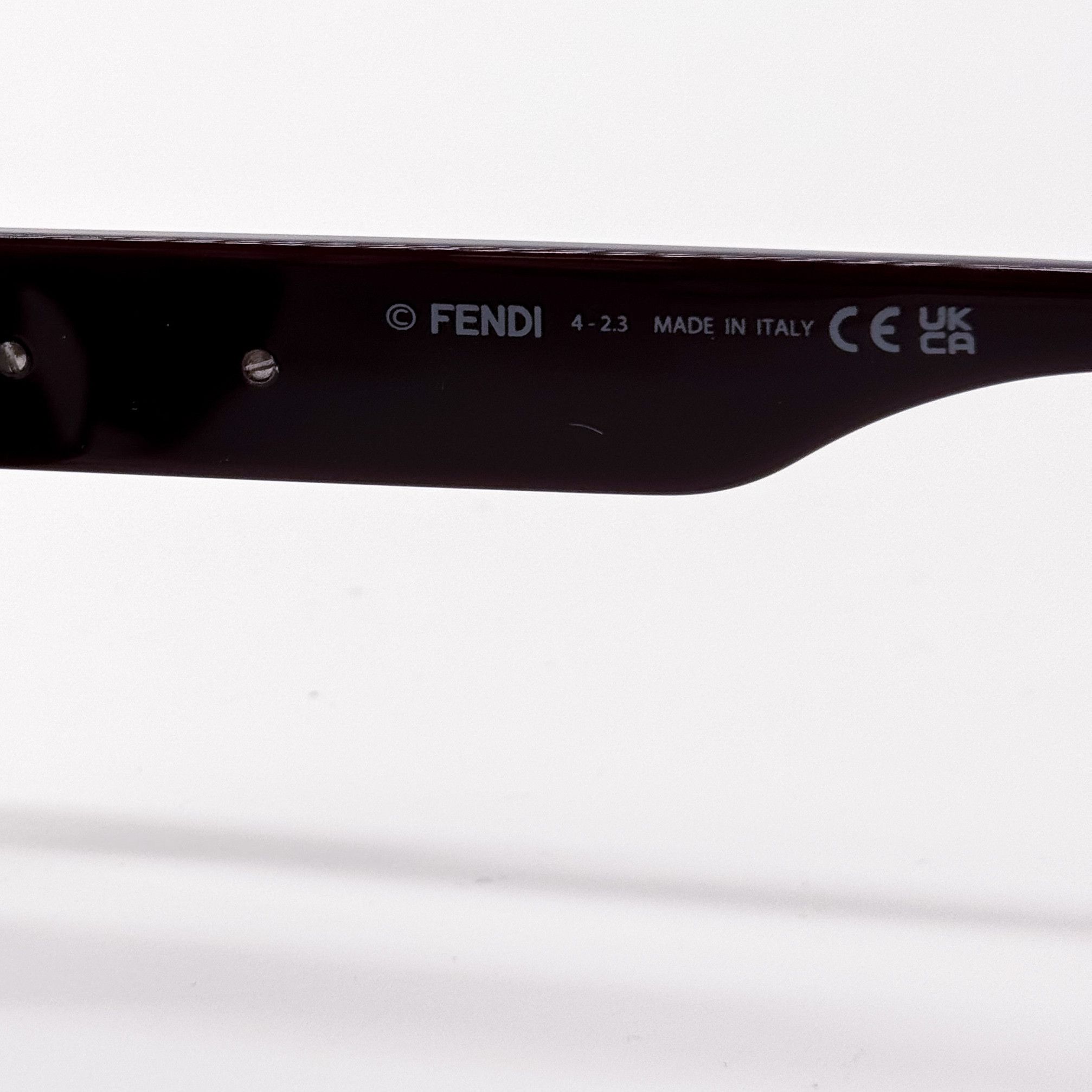Fendi NEW FENDI FE40091U 69A BORDEAUX GREY SQUARE MEN SUNGLASSES Size ONE SIZE - 9 Thumbnail