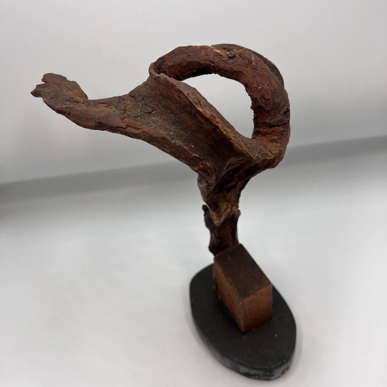 Vintage Handcrafted Vintage Decorative Figure Man Wood 11.4" Size ONE SIZE - 3 Thumbnail