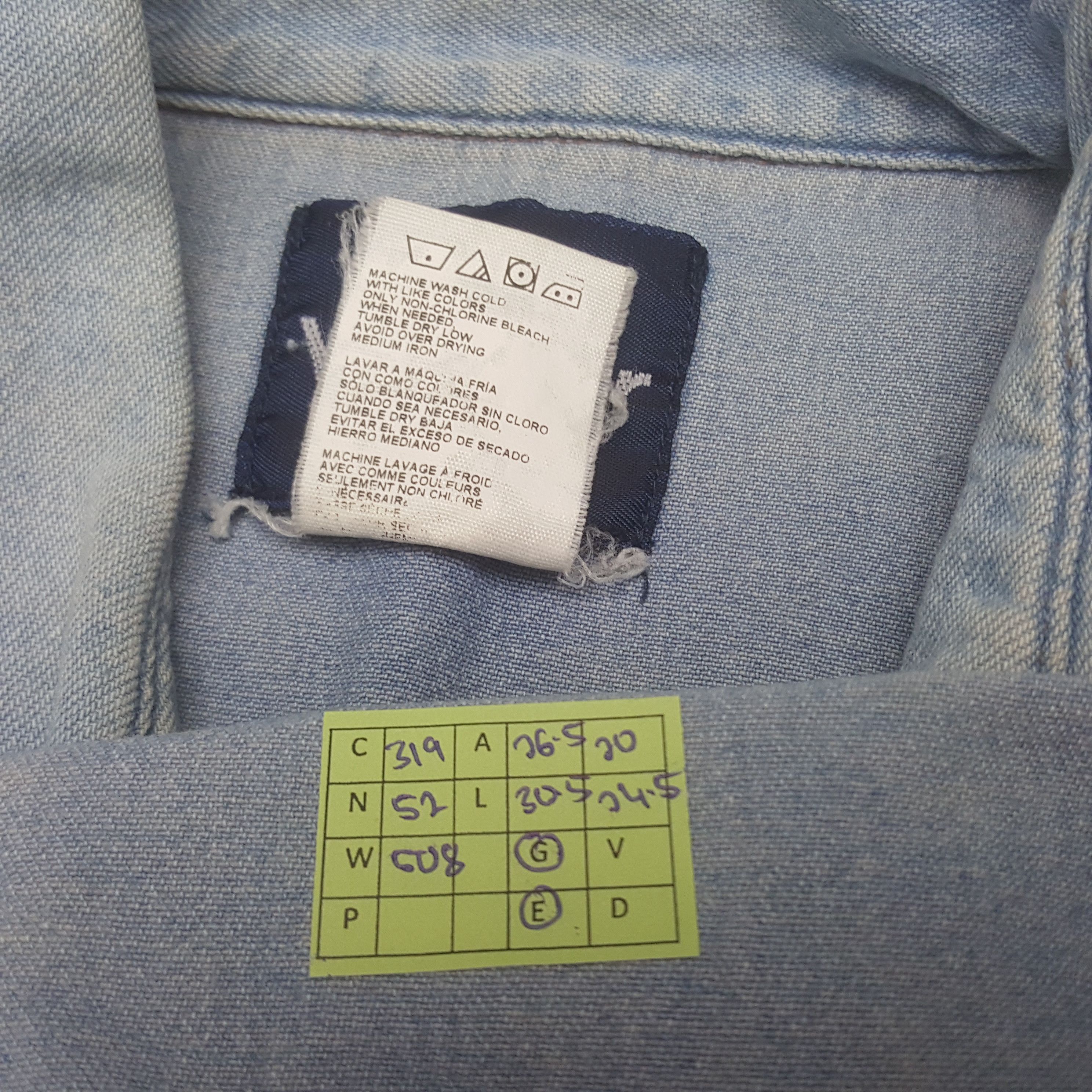 Sugar Cane Vintage Sugar Cane Japanese Brand Denim Shirt Button Up Size US L / EU 52-54 / 3 - 7 Thumbnail
