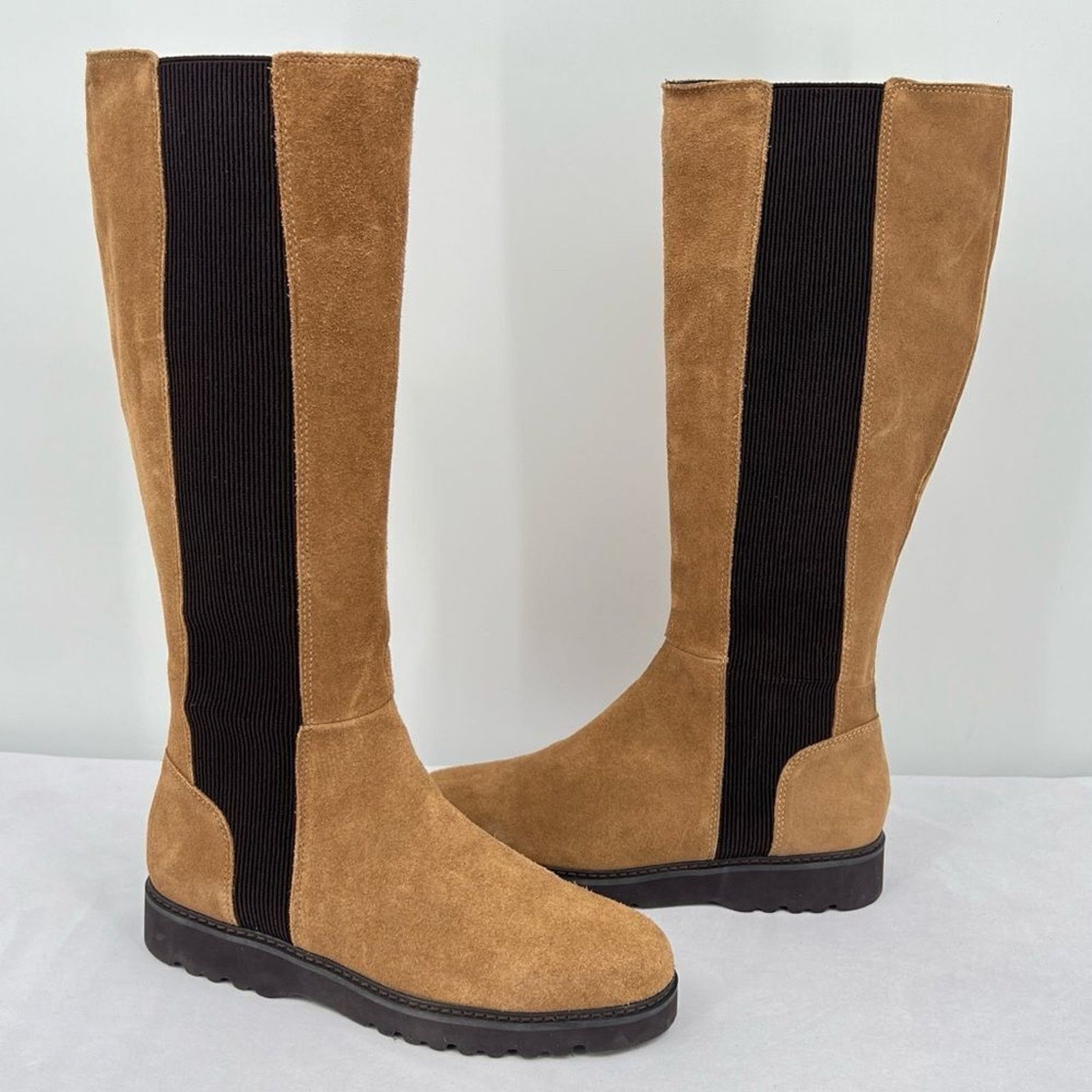 Donald Pliner Donald Pliner Codie Carmel Suede Stretch Zip Knee High Boots Size US 8.5 / IT 38.5 - 12 Thumbnail