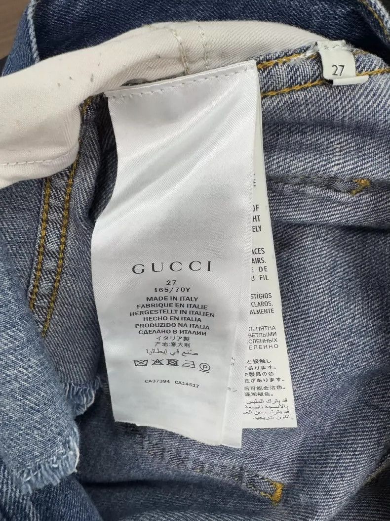 Gucci Gucci Blue embroidered shorts Size US 27 - 4 Thumbnail