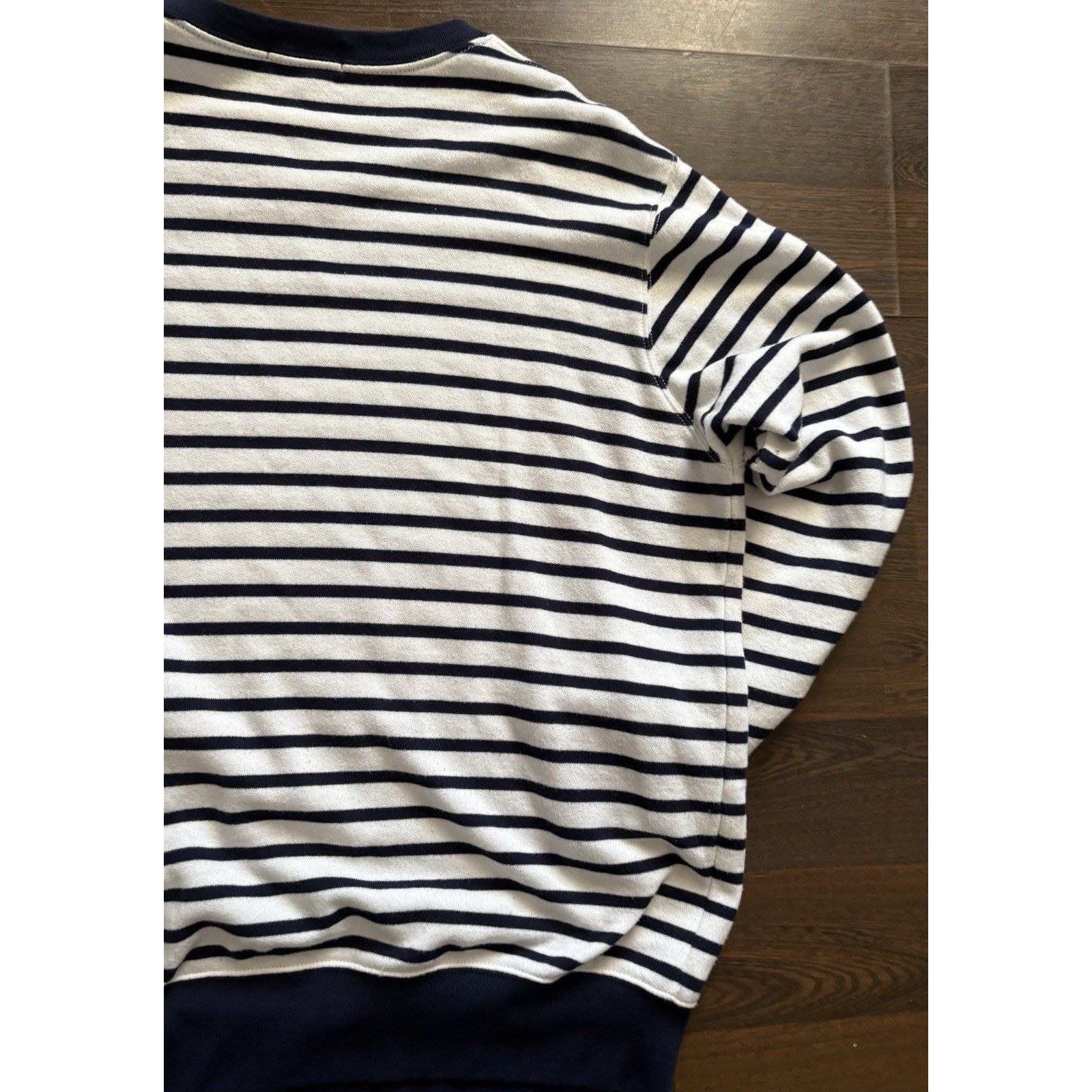 Polo Ralph Lauren Vintage RPL Wte Navy Stripe Cotton Crew Neck Pullover SZ XL Size US XL / EU 56 / 4 - 8 Thumbnail