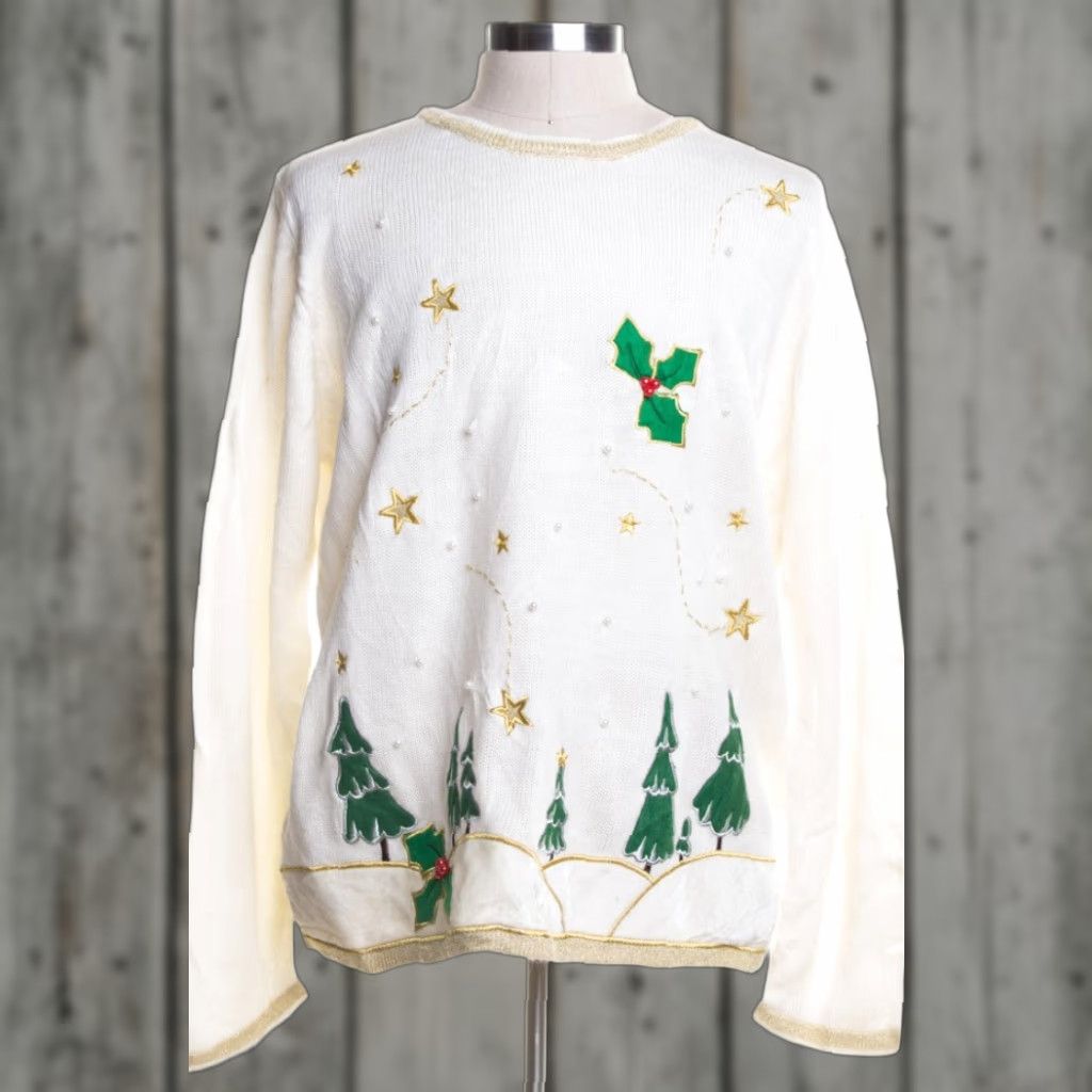 Other VINTAGE Other Ugly Christmas Pullover 2XL Acrylic Trees Mens Womens XL XXL Pullover Christmas Colour Other Holiday Ragstock Size XXL / US 16-18 / IT 52-54 - 1 Preview