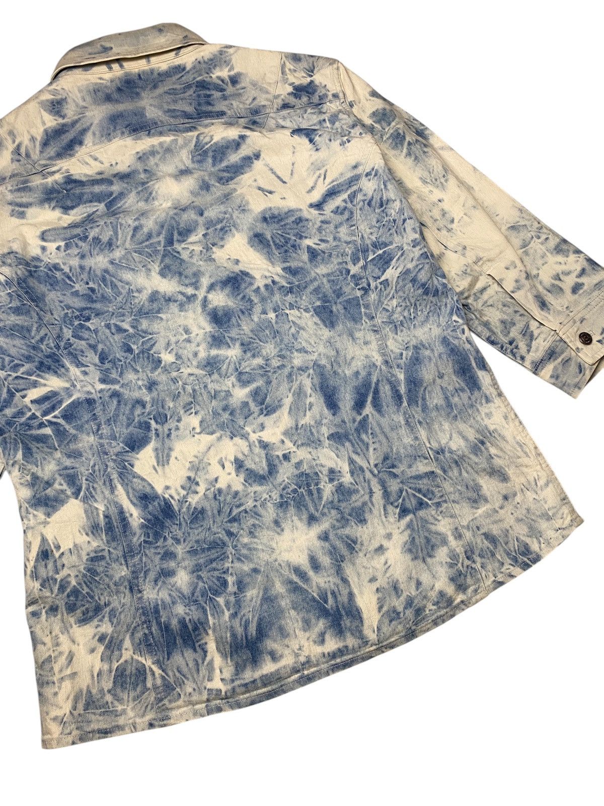 If Six Was Nine 2000's Tornado Mart Dyed Blue Shirts Size US M / EU 48-50 / 2 - 9 Thumbnail