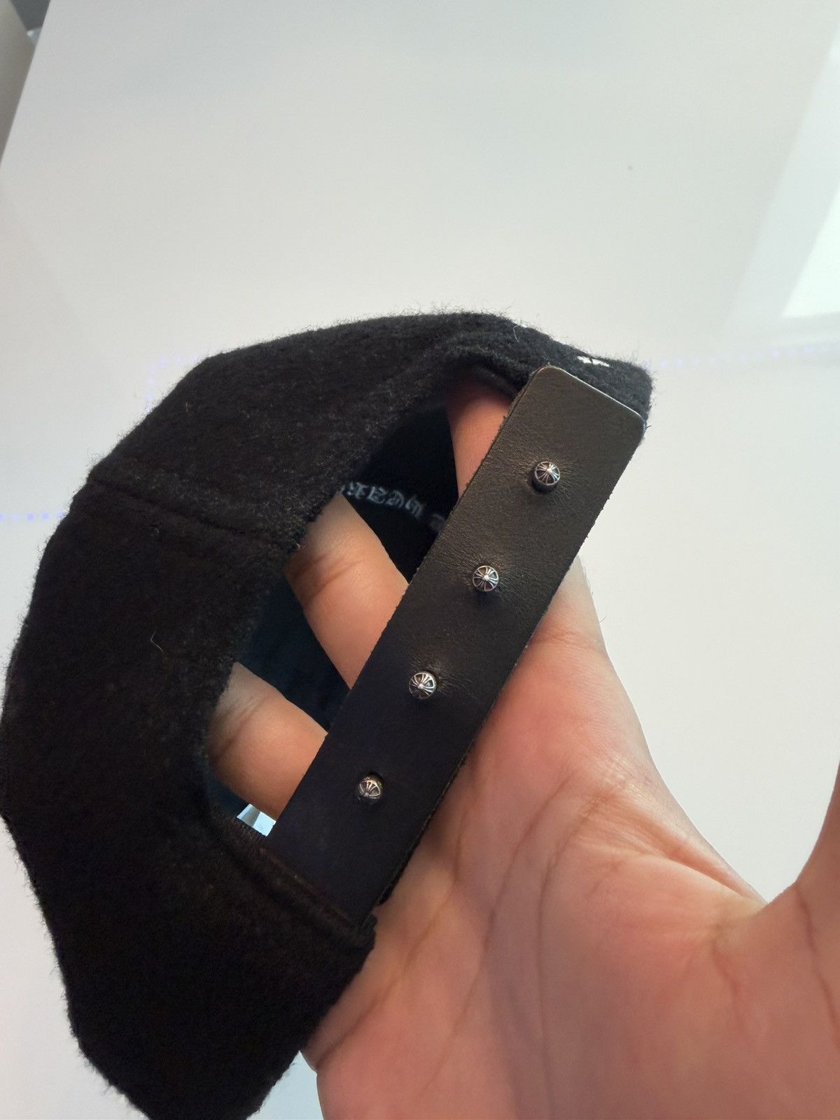 Chrome Hearts Chrome Hearts Black Wool CH Hat Size ONE SIZE - 4 Thumbnail