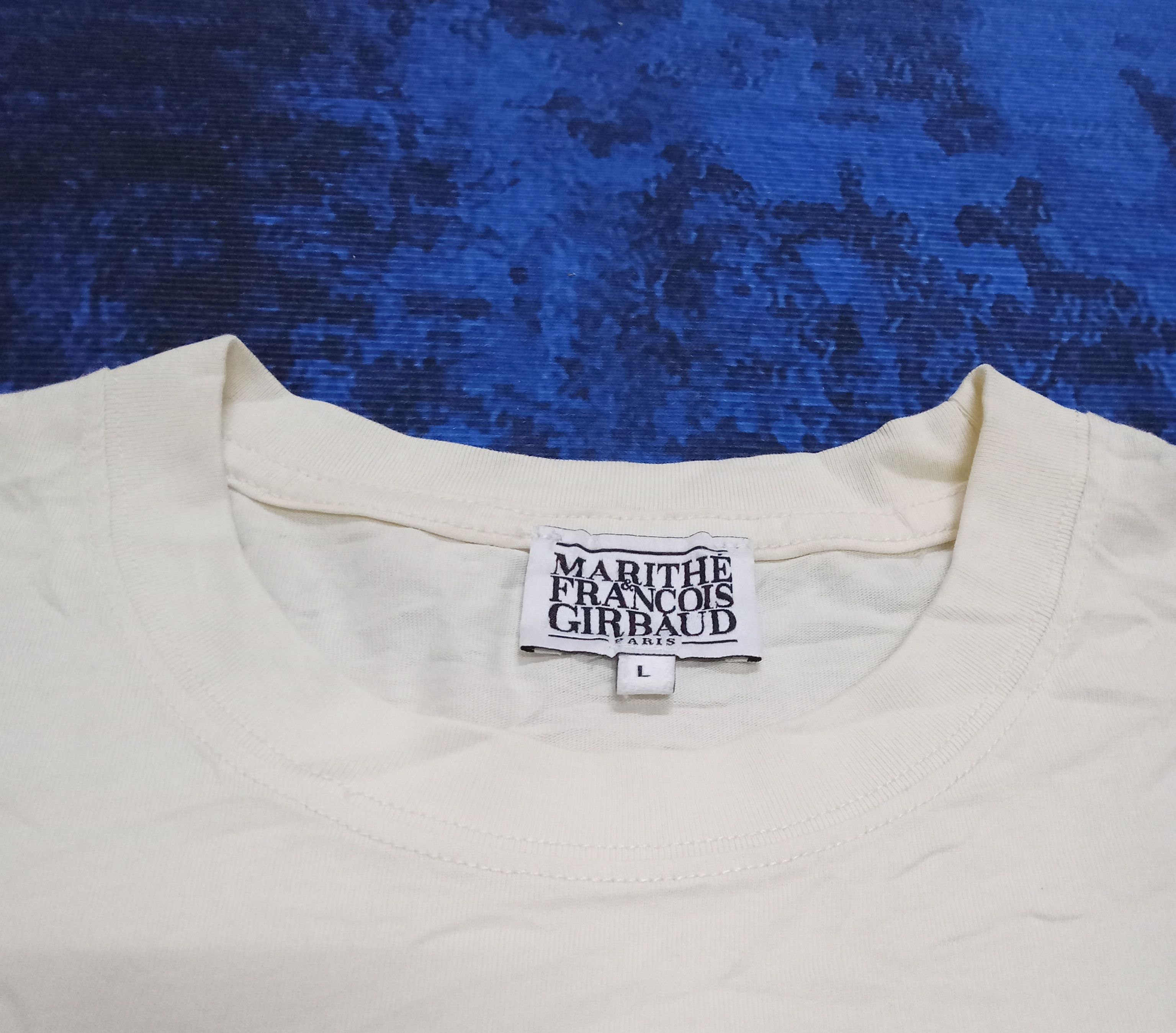 Marithe + Francois Girbaud Marithe Francois Girbaud Centre Spell Out T Shirt Size US L / EU 52-54 / 3 - 6 Thumbnail