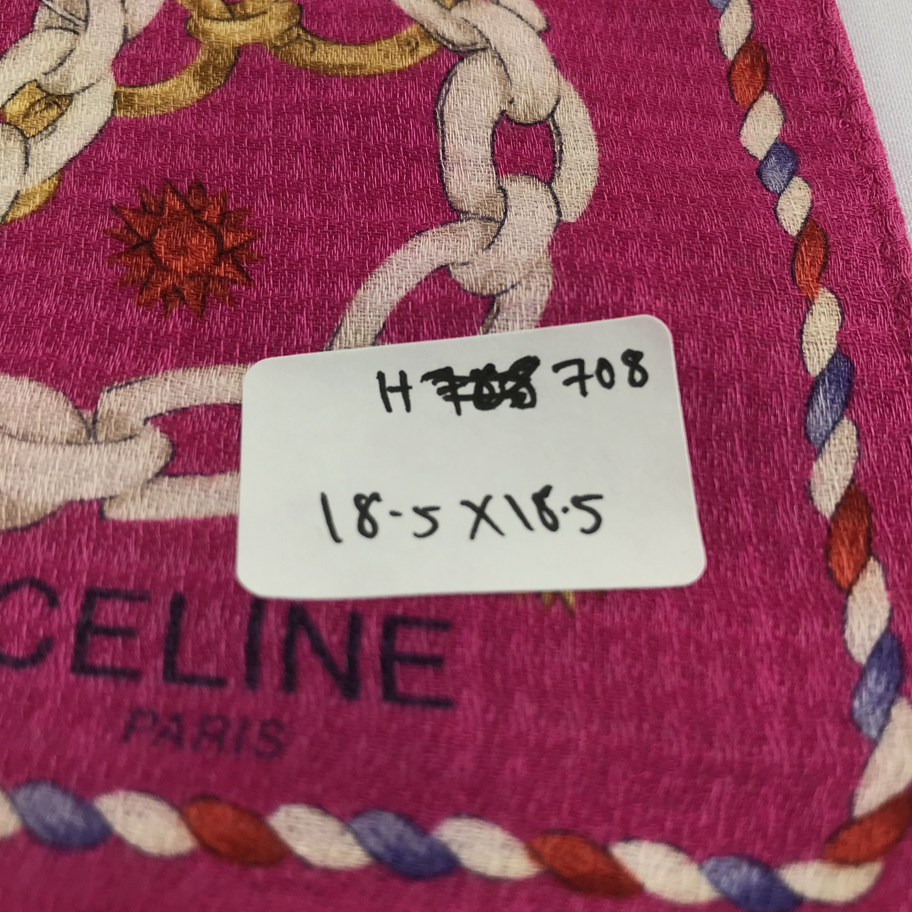 Celine Celine Luxury Handkerchief Bandana Neckerchief H708 Size ONE SIZE - 9 Thumbnail